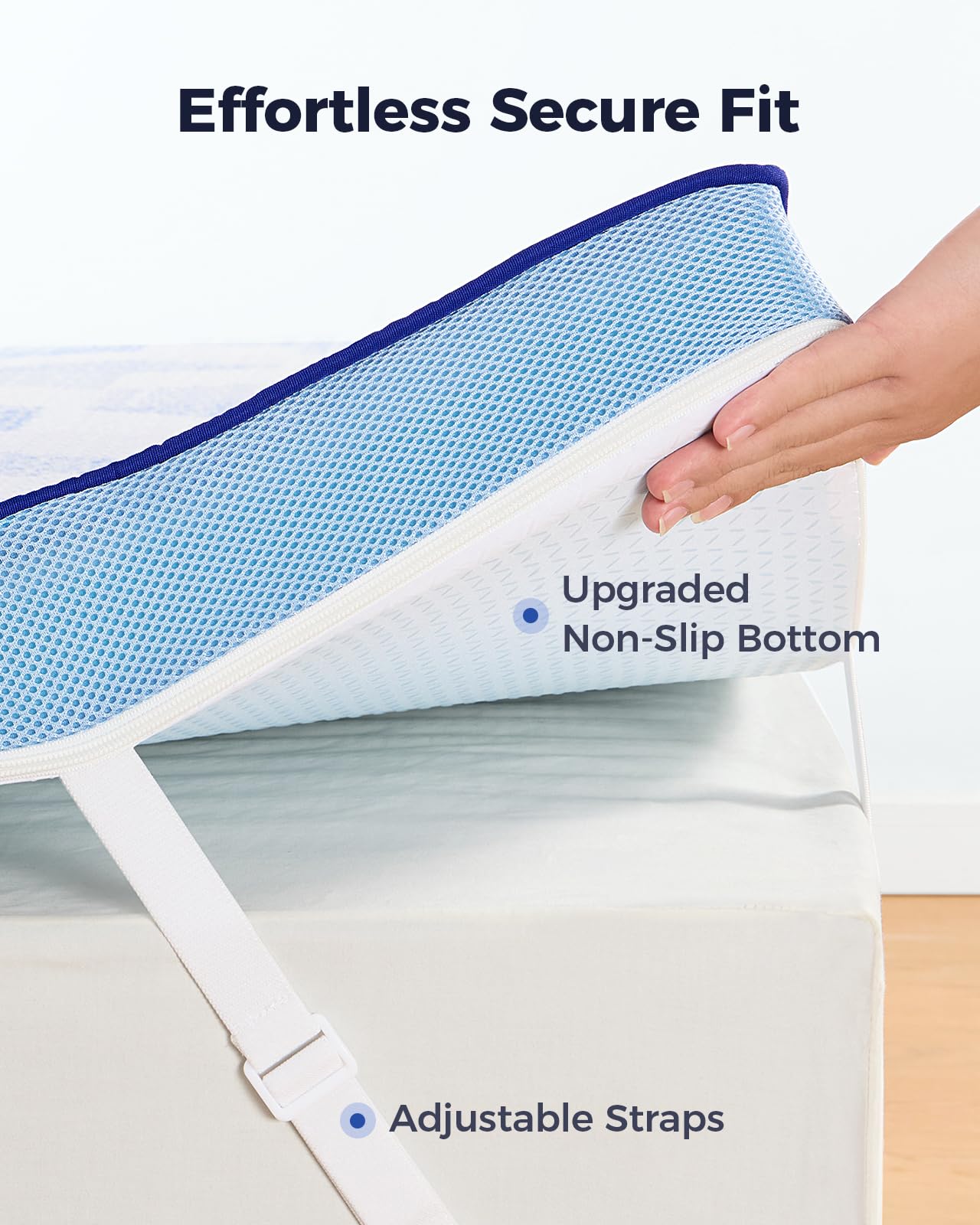 PERLECARE 3 Inch Twin XL Medium-Firm Memory Foam Mattress Topper, CertiPUR-US®, Cooling Bamboo Cover, Removable&Washable, Oeko-Tex Certified