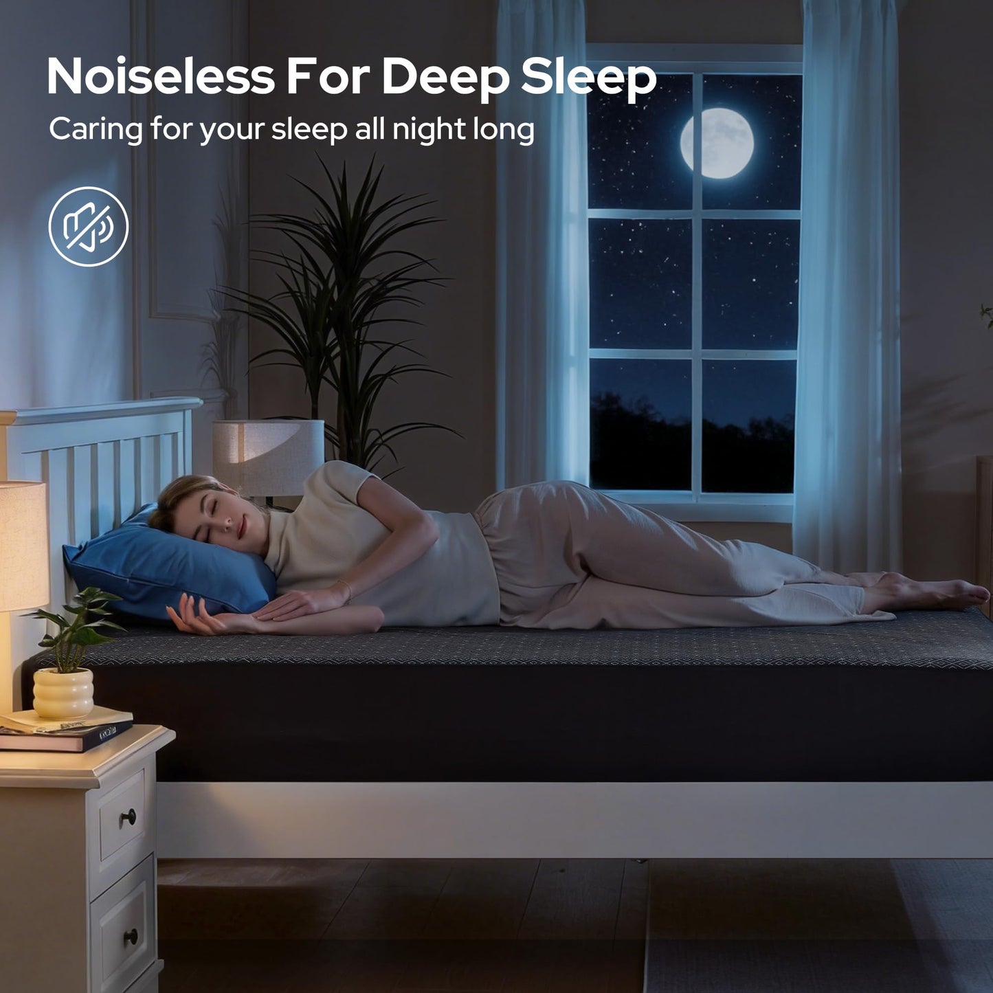 BEDLORE Queen Mattress Protector, Waterproof Noiseless Mattress Cover with Deep Pocket for 6-18 inches Mattress, Soft Breathable Mattress Pad Machine Washable (Dark Gray)