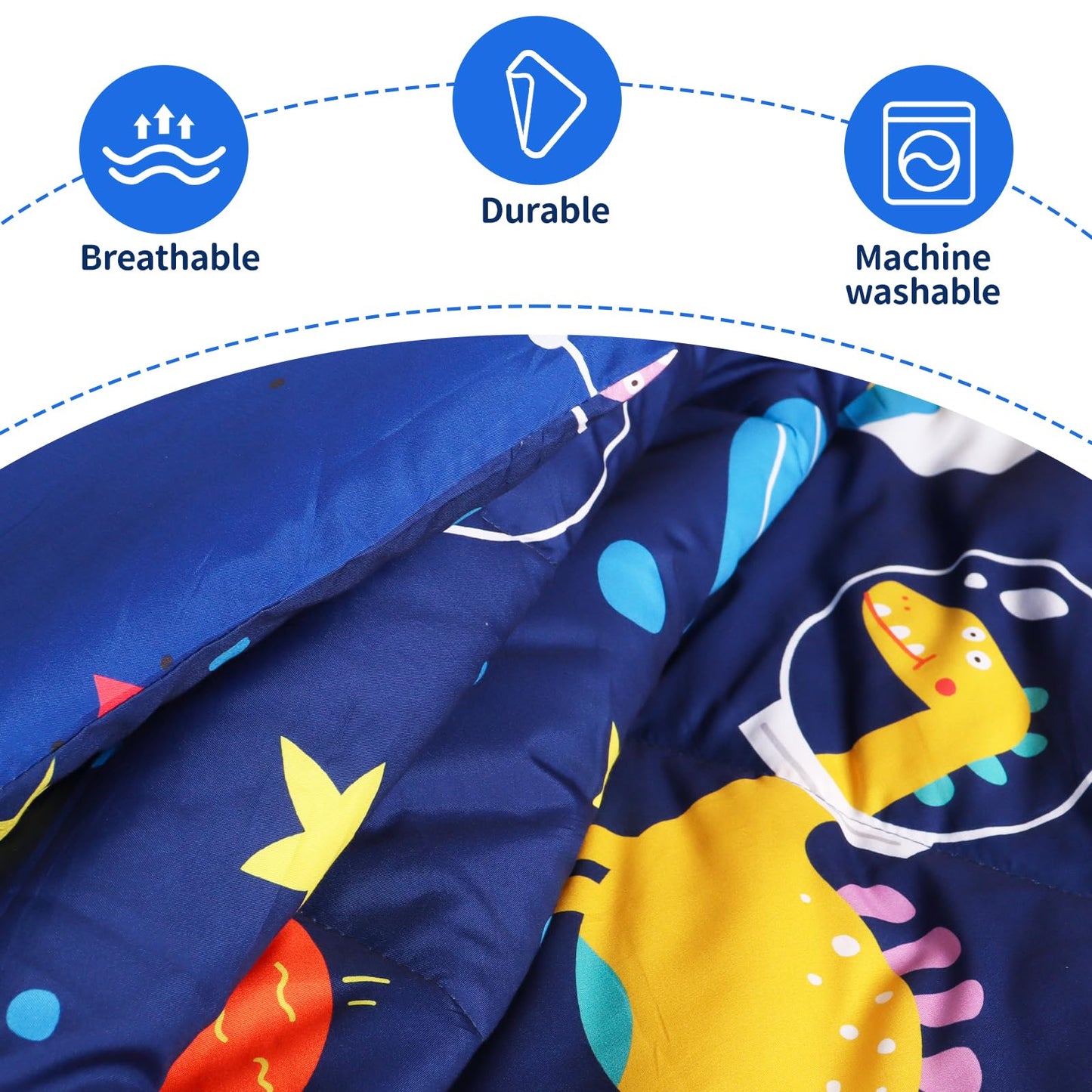 Mfmiudole Dinosaur Twin Bedding Sets for Boys, 6 Piece Bed in a Bag, 3D Dinosaur Comforter Set for Girls & Boys with Comforter Sheets, Pillowcases & Shams, Lightweight, Breathable, Easy Care