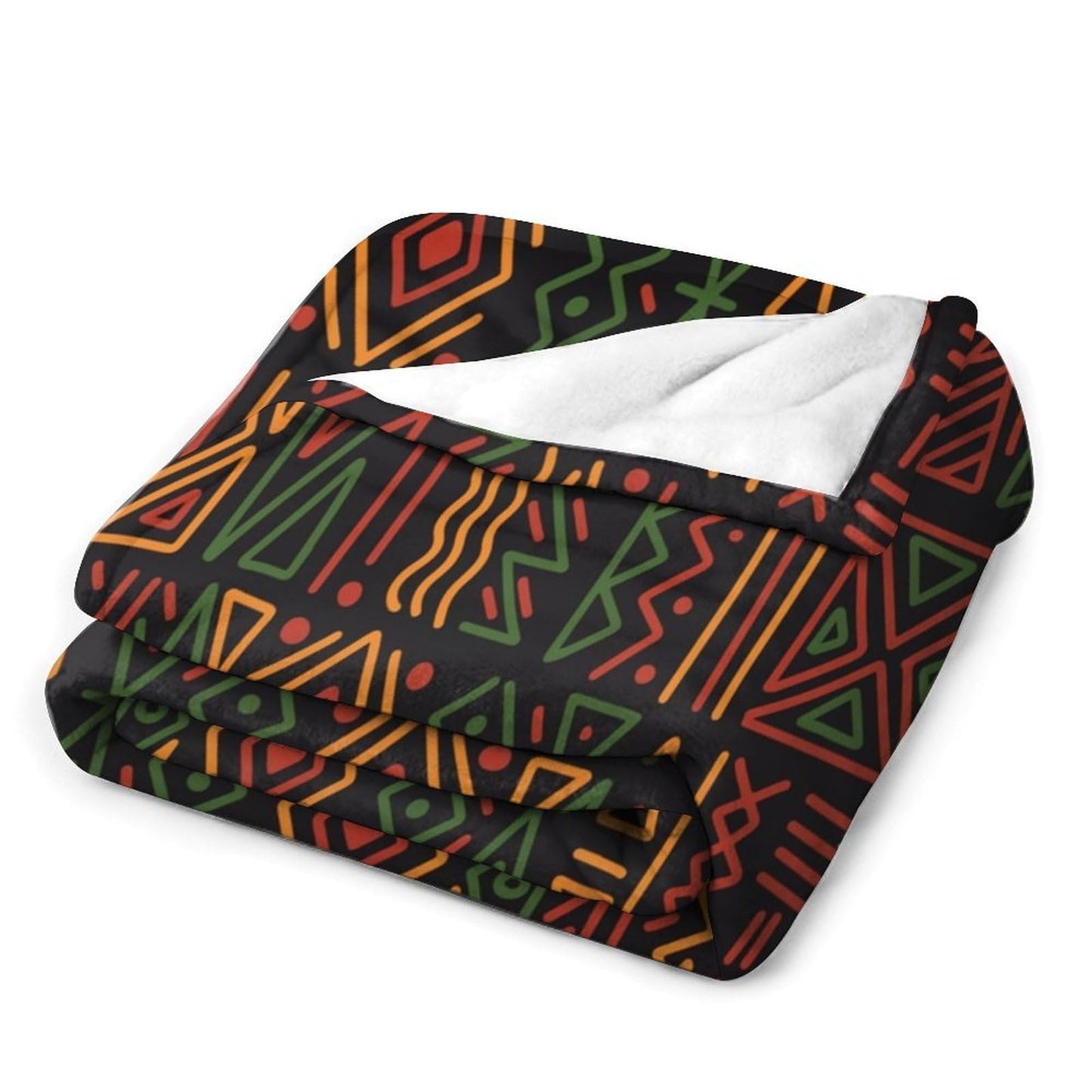 ZhiRain African Tribal Throw Blanket African Juneteenth Ethnic Style Blankets for Sofa Bed Couch Chair Or Dorm 50"x60"