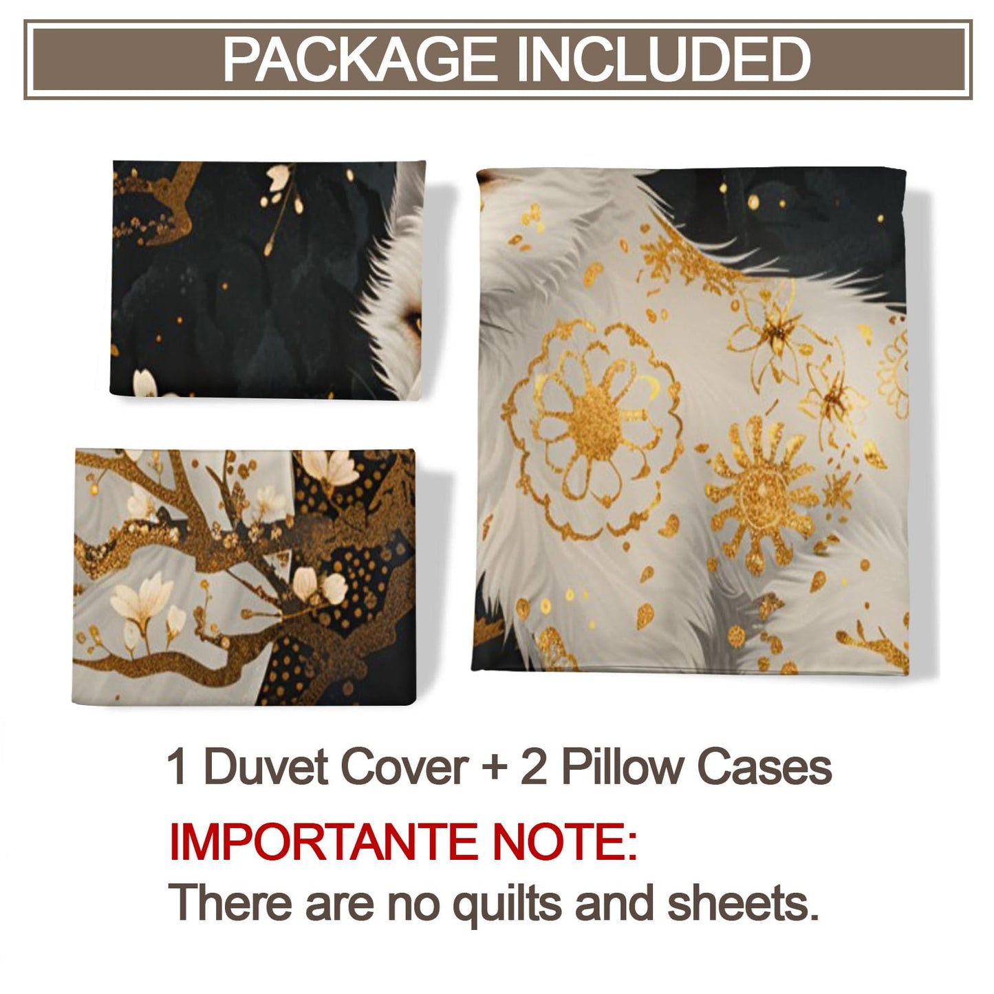 PAISUOQ Fox Duvet Cover Queen Size - Mysterious Fox Home Decor & Gifts, 3 Piece Back to School Dorm Bedding, Easy Care Microfiber Comforter Cover & Pillowcases, Boho Jungle