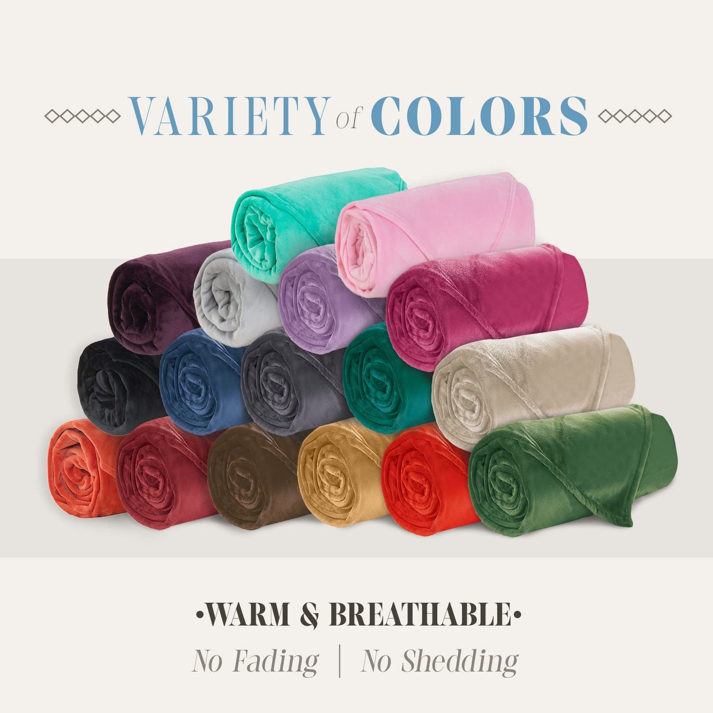Elegant Comfort Luxury Velvety Feel Blanket, All-Season Lightweight Blanket, Ultra Plush, Soft, Cozy-Fuzzy Flannel Fleece for Couch, Sofa, Bed, Travel, Solid Design, Full/Queen, Orange