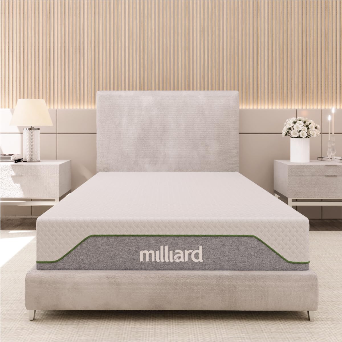 Milliard 10-Inch Memory Foam Twin Size Mattress, Pressure-Relieving - Firm Memory Foam Mattress, Best Mattress for Classic Comfort, Restful Sleep Mattress Firm - Soft Memory Foam Mattress