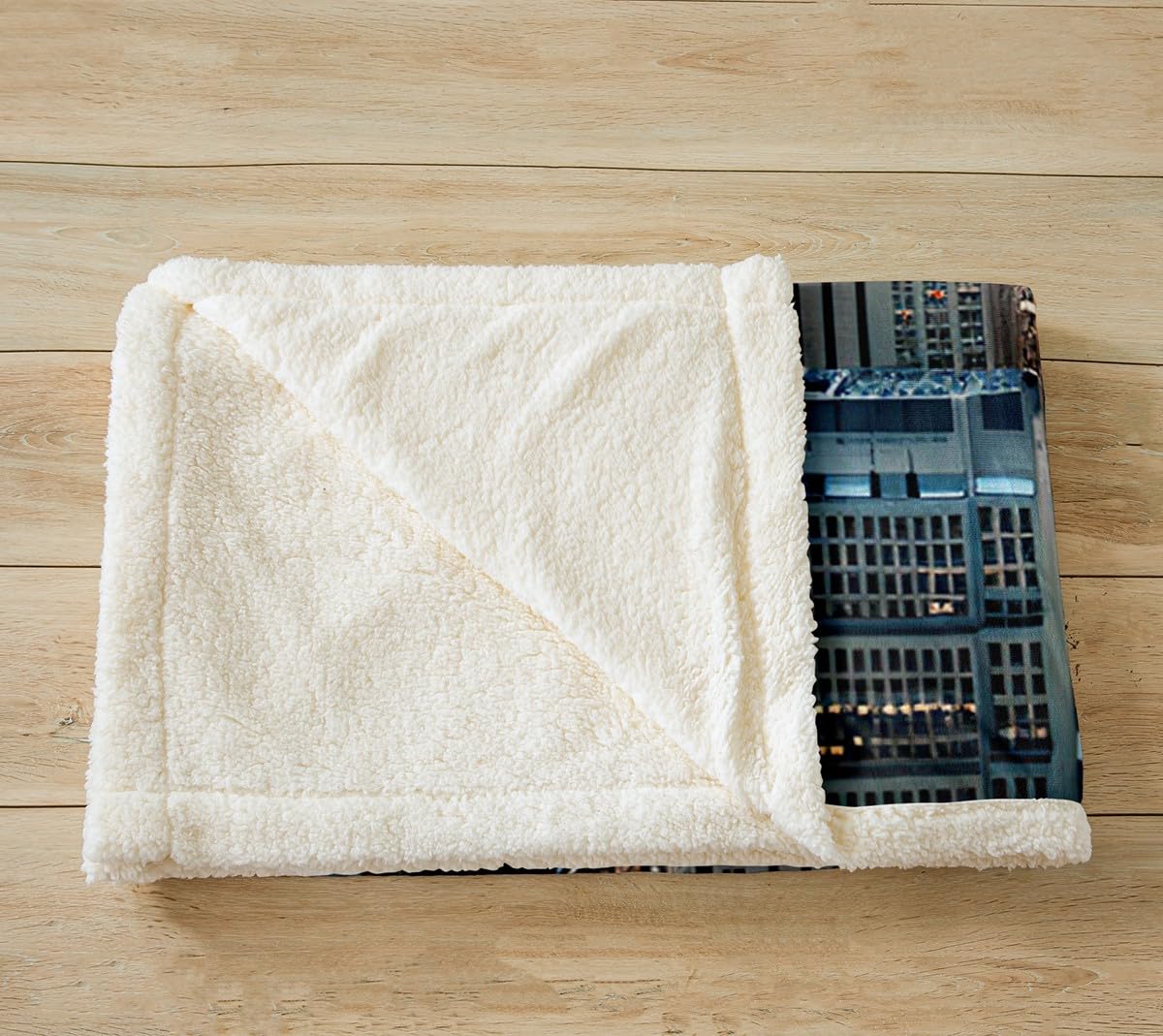 Feelyou New York Sherpa Blanket New York City Manhattan Skyline Cityscape Fleece Throw Blanket Contemporary Artistic Sunset Landscape Fuzzy Blanket for Sofa Bed Couch,Throw 50x60 Inches