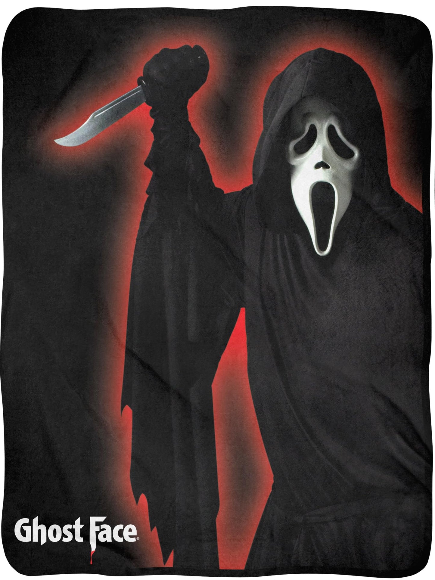 Movie Throw Blanket - Ghostface Fuzzy Soft Fleece Throw Blanket for Bed or Couch 46" X 60"