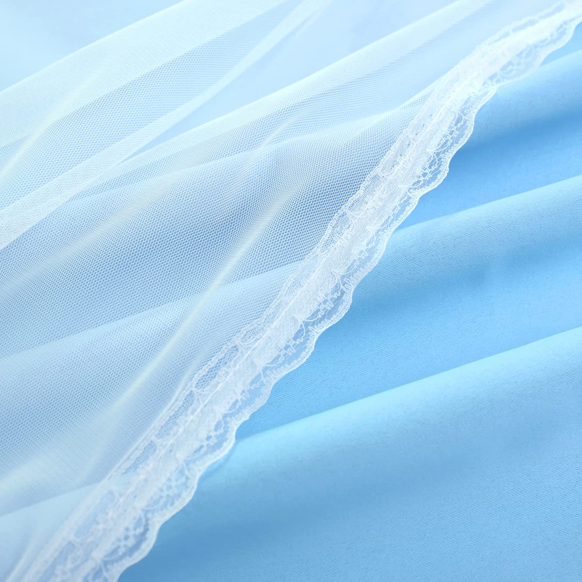 SOFJAGETQ Blue Blackout Curtains 54 Inch Long, Double Layered Blue Curtains for Kids/Girls Boys Bedroom, Nursery Living Room, 52 x 54 inch, 2 PCs