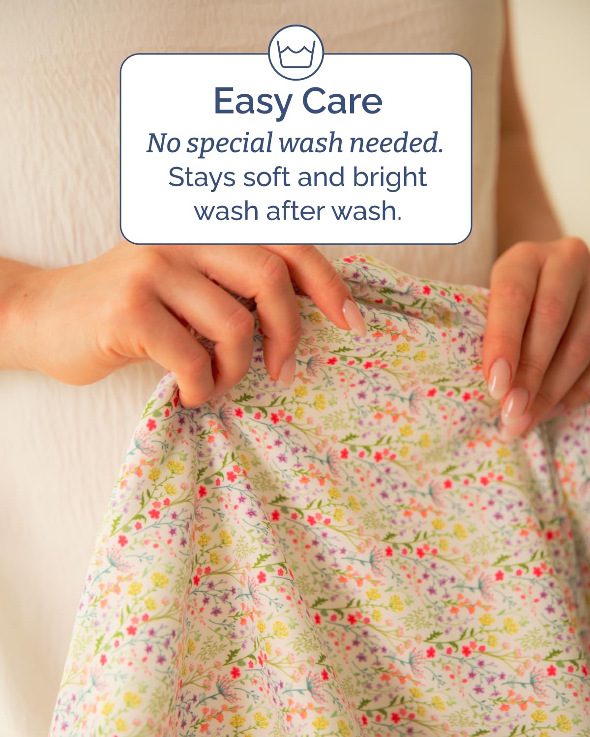 Floral Sheets - Flower Print Bed Sheet Set - 1 Flat, 1 Fitted & 2 Pillowcases w/ Deep Pockets - Comfy, Cozy, Wrinkle & Fade-Free - Boho Botanical Bedding - Soft, Breathable & Cooling - King Size Set