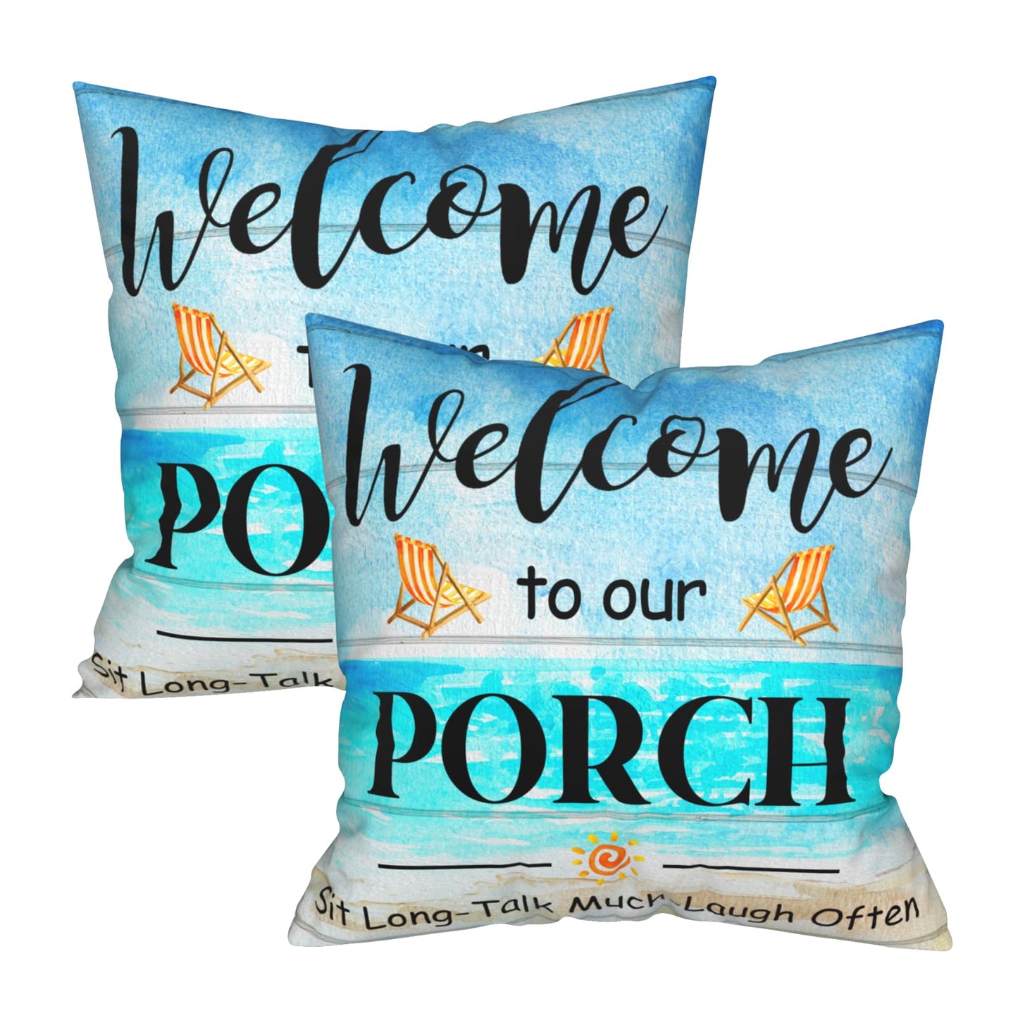 Giwawa Custom Design Photos or Text Throw Pillow Covers 18x18 Inch Set of 2 Personalized Pet Photo Pillowcase Love Photo Throw Pillow Cases, Two-Sides Printed, No Pillow Insert
