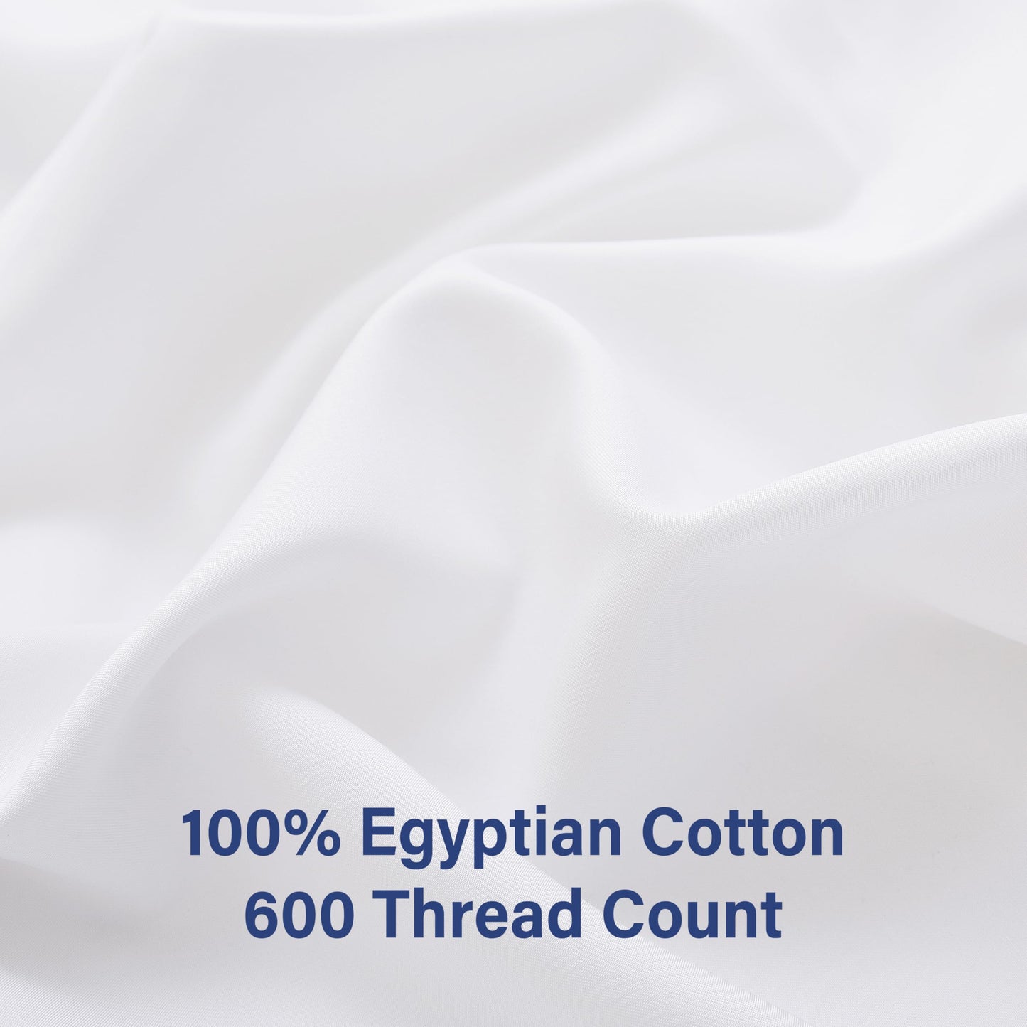 2 Pack Queen Fitted Sheets Only, 100% Egyptian Cotton, Super Soft 600 Thread Count Sateen, 16" Deep Pocket Bottom Sheets, Breathable Hotel Quality, Durable All-Around Elastic, White