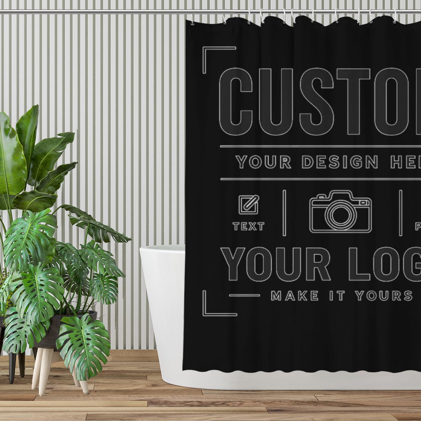 Custom Shower Curtain for Bathroom Customized Shower Curtains Design Your Own Text Logo Photo Personalized Shower Curtains Funny Personalized Gifts 72x80 inch