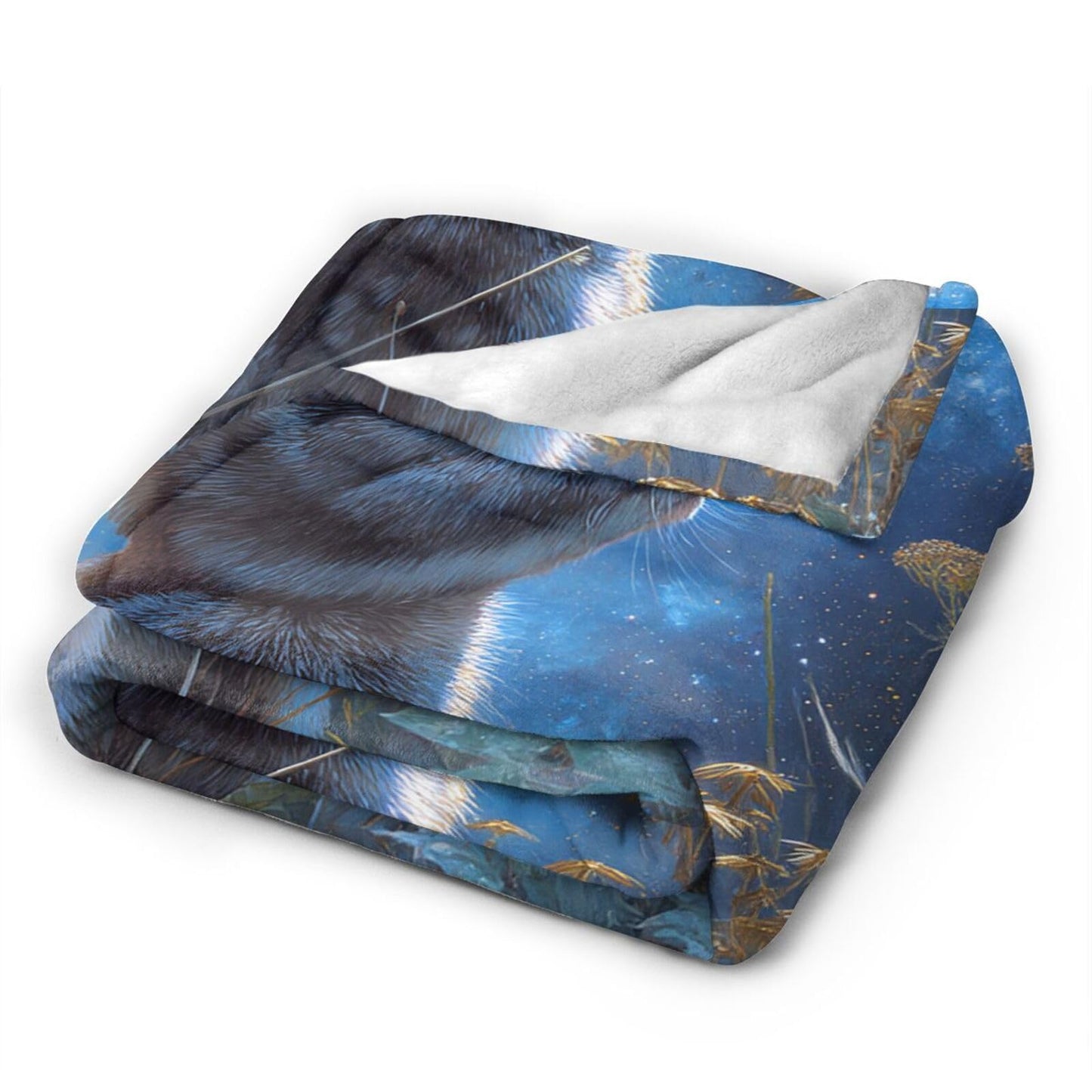 Rabbit Blanket Gifts for Girls Boys Galaxy Bunny Throw Blankets Cozy Plush Fleece Flannel Fuzzy for Women Men Decor 50"X40"