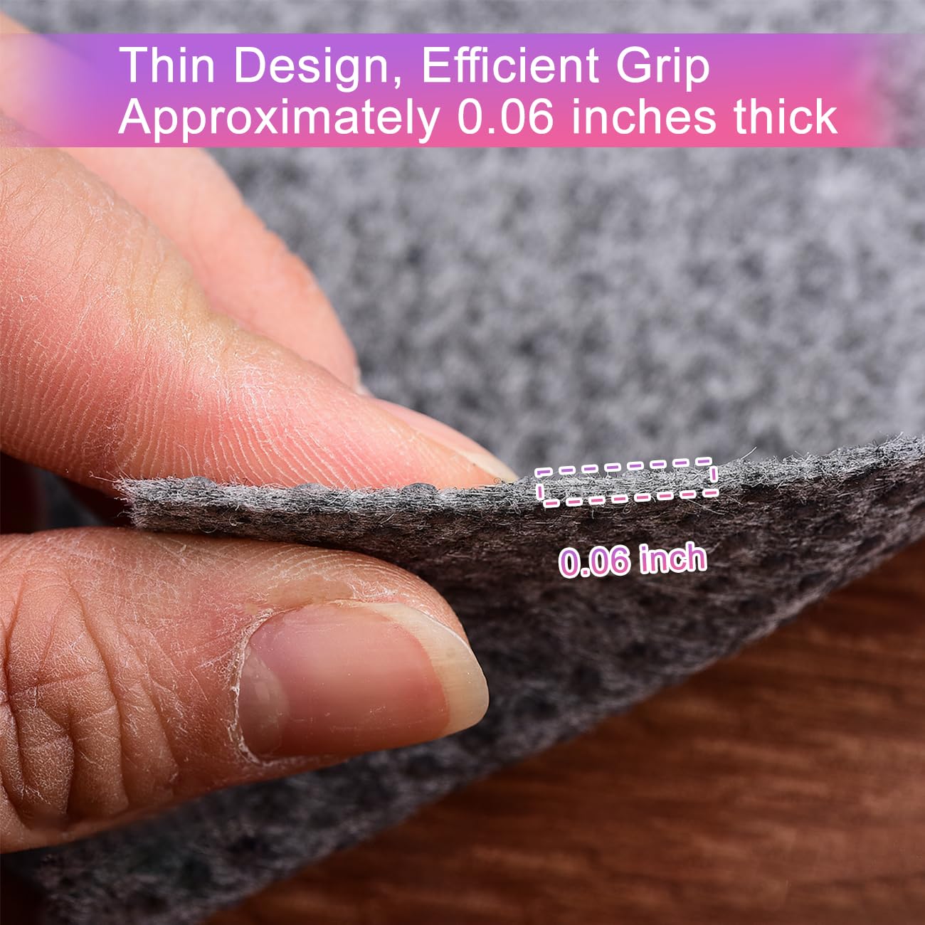 Non Slip Mattress Gripper and Area Rug Felt Pad, Keeps Mattress and Rug in Place - Full Size (4 x 6 Feet)