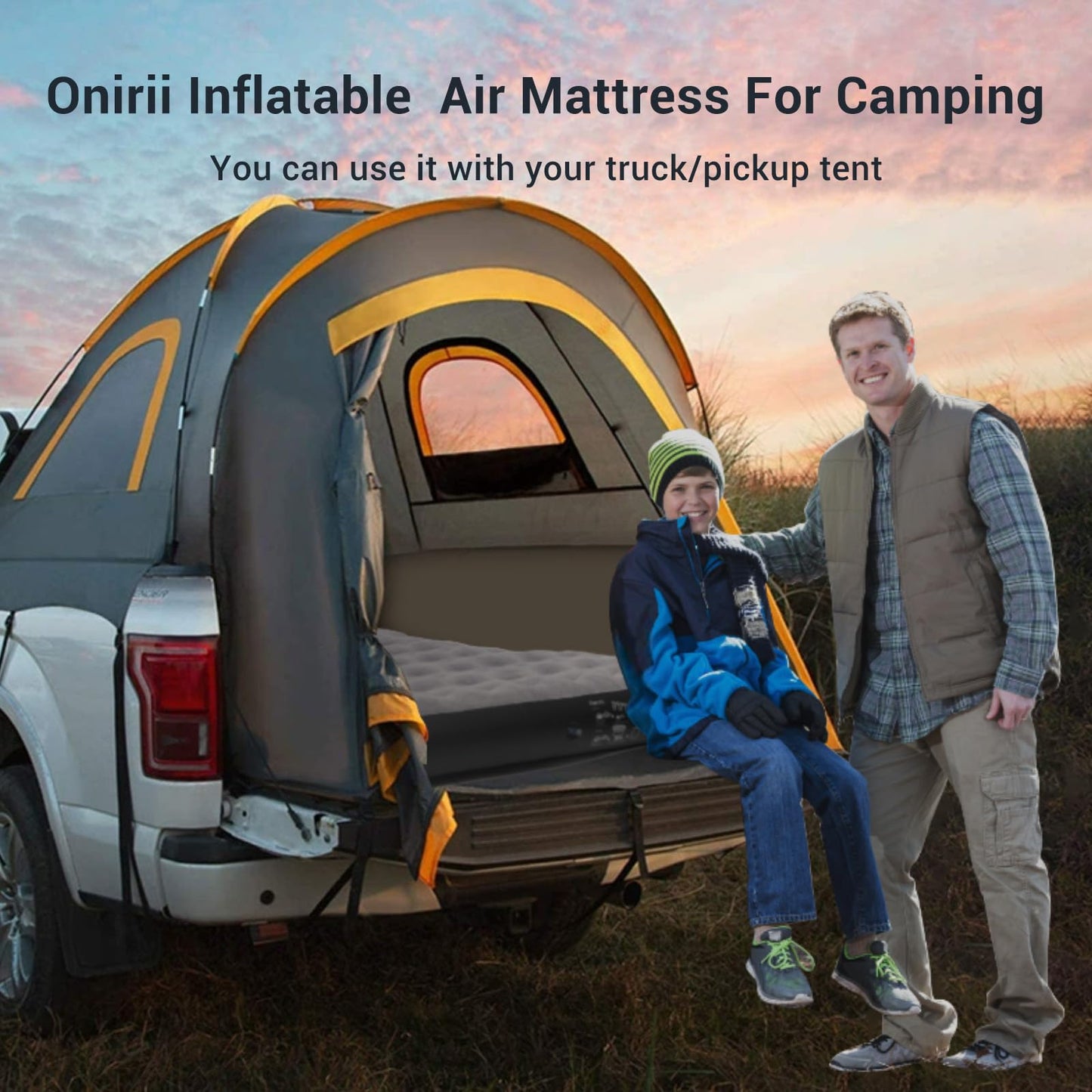 Onirii Camping Pickup Truck Bed Air Mattress for 5.5-5.8 Ft