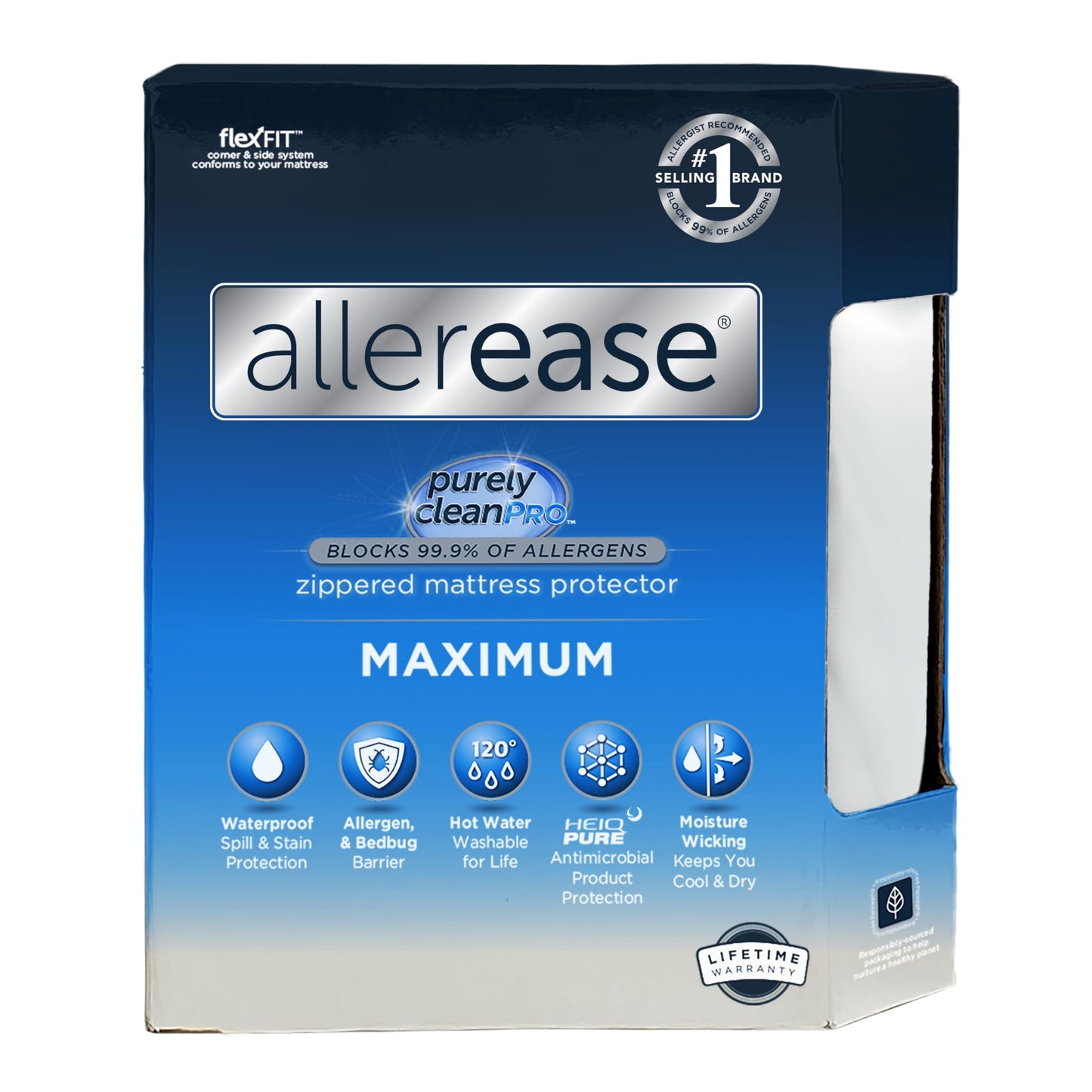 AllerEase Maximum Allergy Mattress Protector, Queen Size