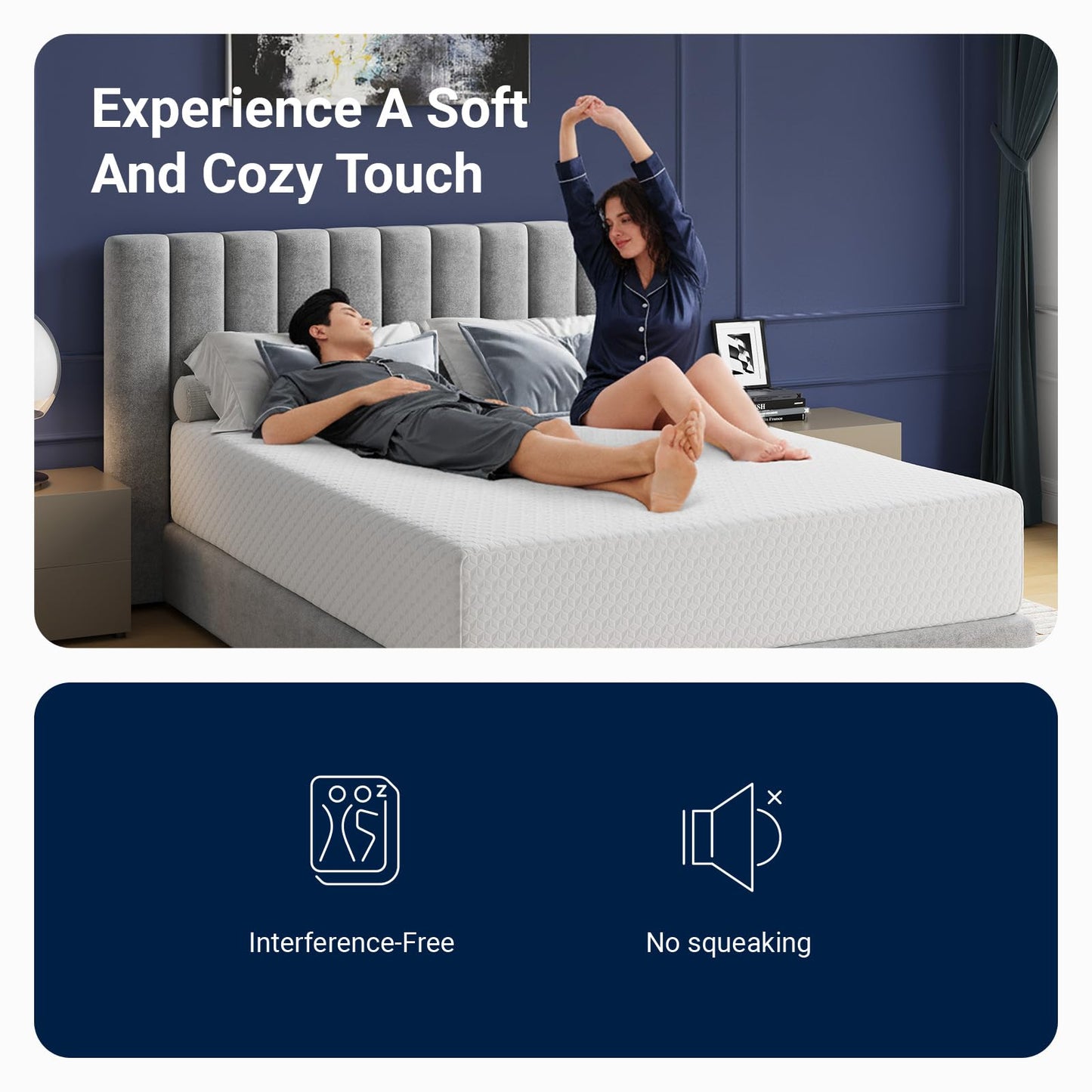 Avenco Twin Mattress 10 Inch, Memory Foam Twin Size Mattress in a Box for Comfort Sleep & Pressure Relief, CertiPUR-US Certified Mattresses Medium Firm