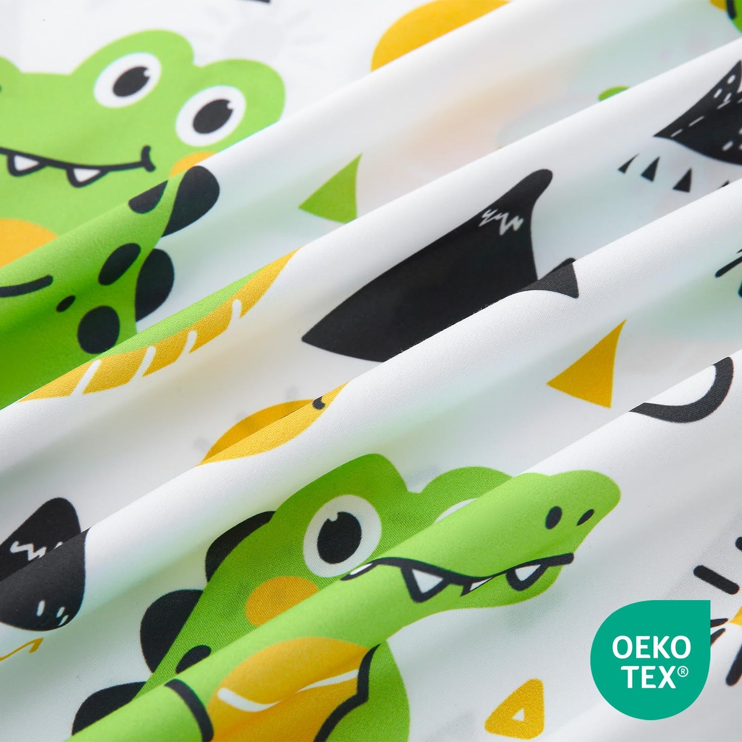 ChicView Twin Sheet Set Kids,3 Pieces Breathable Soft Microfiber Bedsheets for Child Boys Girls, Anti Pilling Deep Pockets Easy Care Bed Sheets, Crocodile