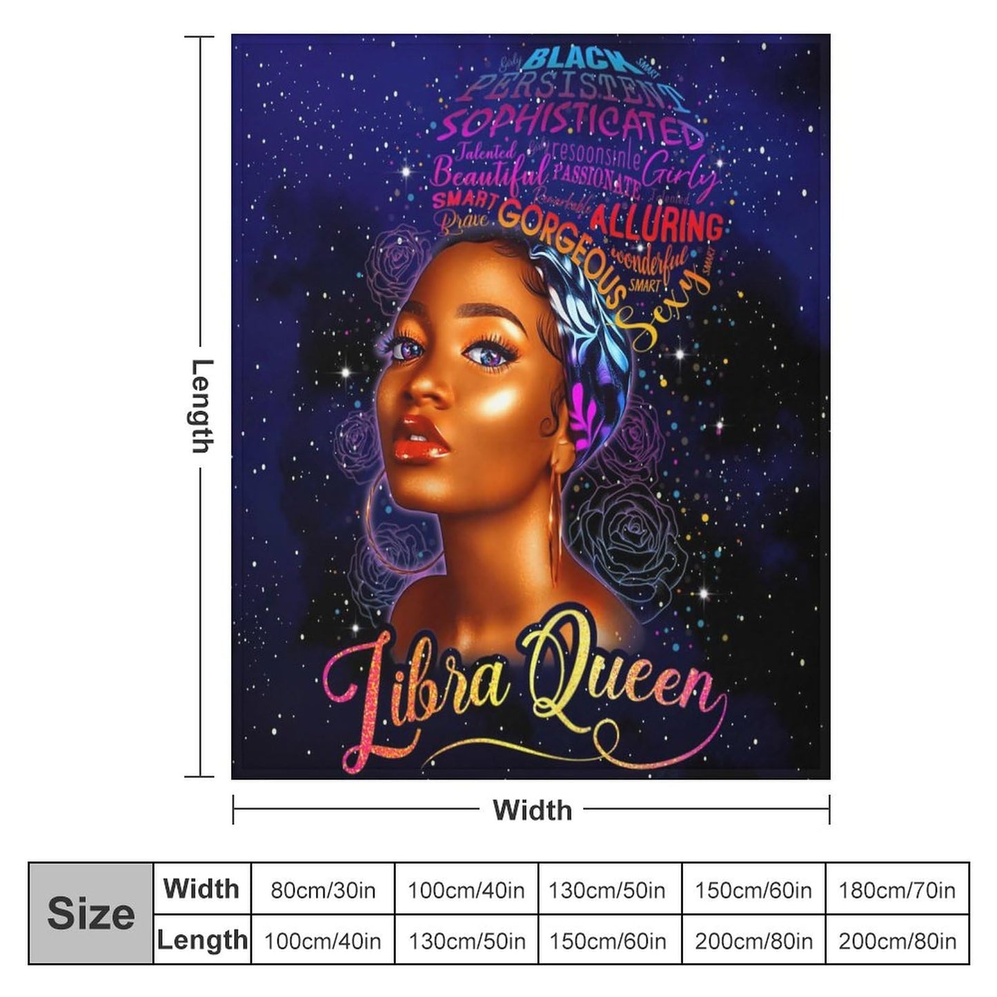 African American Woman Bedding Fleece Throw Blanket, Beautiful Cute Black Grils Inspirational Quotes All Season Flannel Soft Warm Microplush Lightweight Thermal for Sofa Bed Bedroom 40"x50"