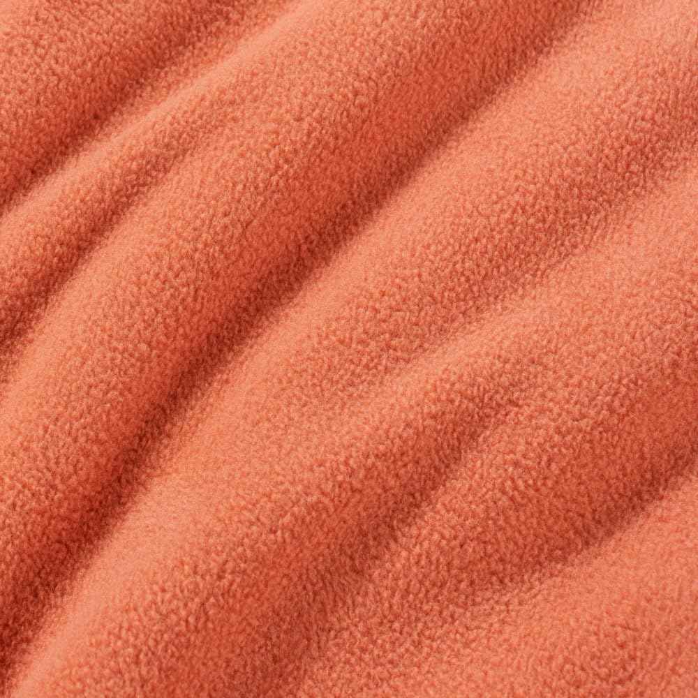 Berkshire Blanket Microfleece Twin Size Bed Blanket Amberglow Orange, Lightweight Soft Breathable Plush Micro Fleece Blanket for Bed Couch Sofa, 60x92 Inches