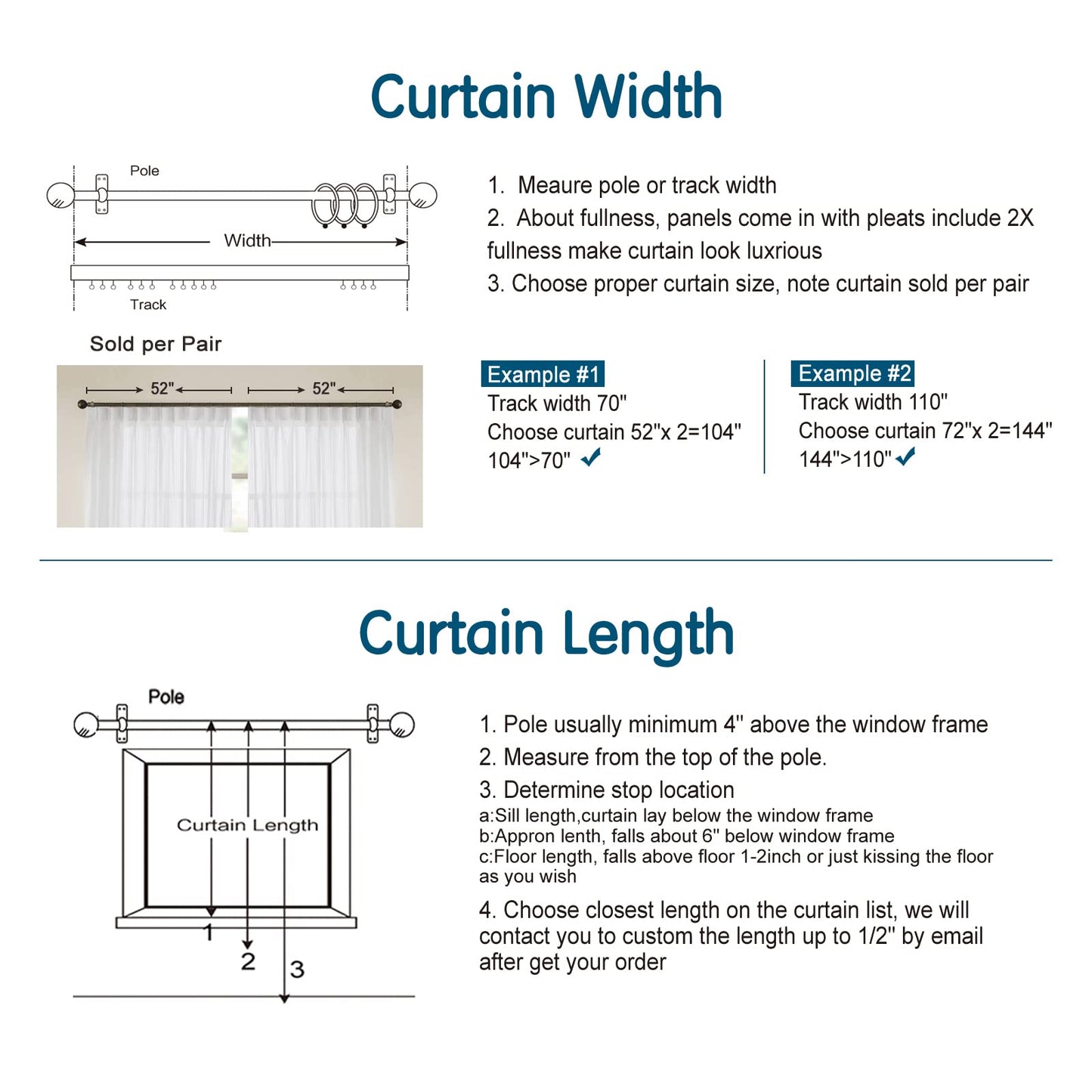 LETAU Off White Sheer Curtains 102 inches Long, Pinch Pleated Lace Little Waves Window Sheer Curtains Panels Drapery, 26" W x 102" L, 2 Panels