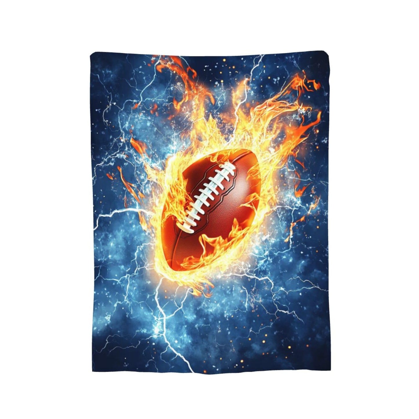 Football Blanket Football Fleece Throw Blanket Super Soft Fuzzy Plush Cozy Warm Footballs Decor Stuffed Bedding Blankets Gift for Boys, Girls Men Women Kids & Adult 50"x40"