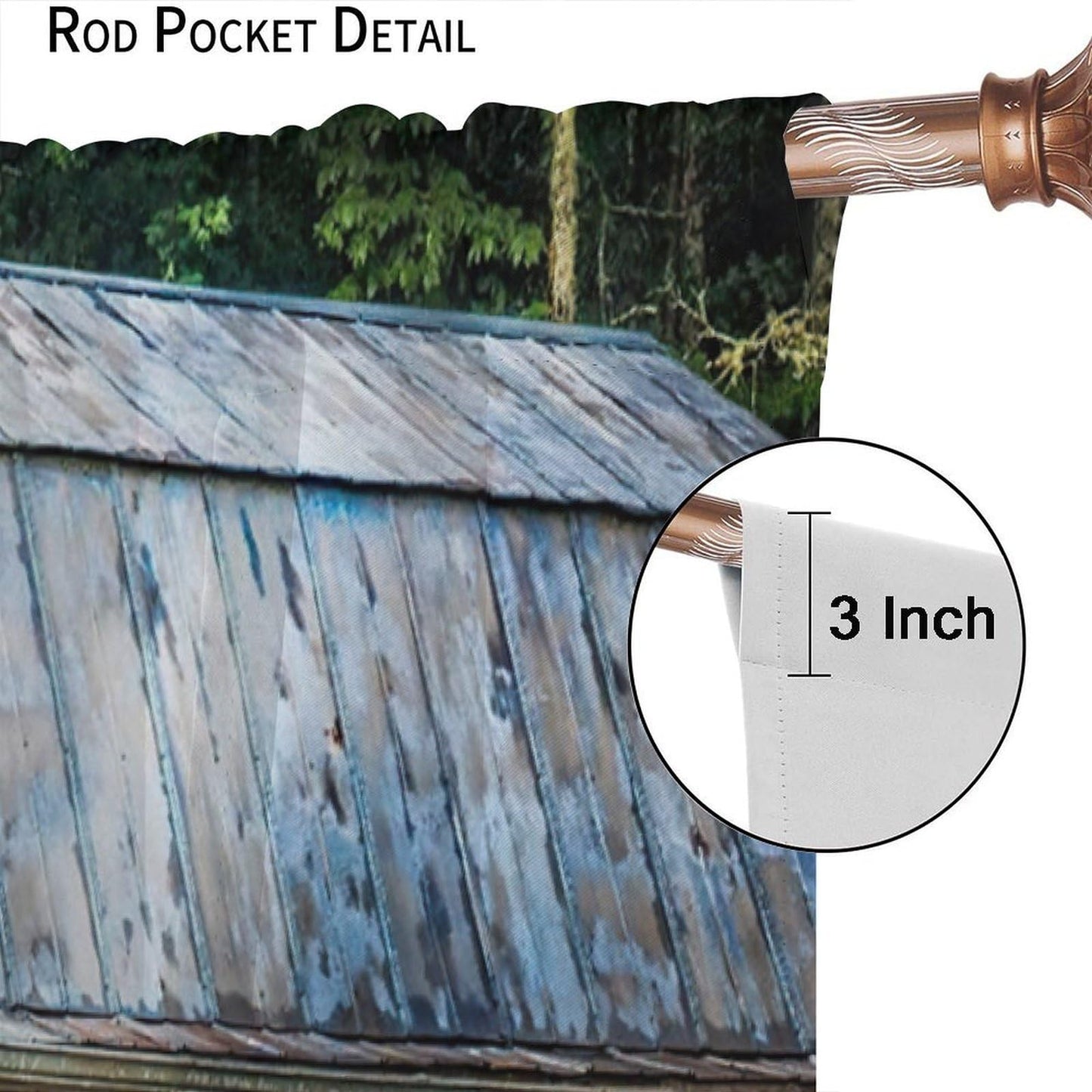VUMIVI Rustic Farmhouse Curtains Barn Blue Pickup Truck Cows Sheep Trees Grasslands Pastoral Landscape Rod Pocket Window Treatments for Boys Girls Bedroom Kitchen Living Dining Cafe 42" W X 44.5" L
