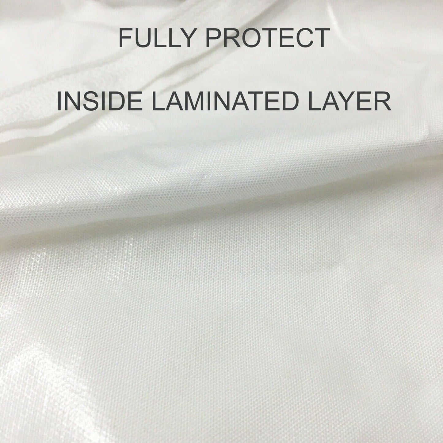 Linen Store Queen Mattress Protector Cover, Premium Microfiber Mattress Cover Waterproof Shield Zippered Mattress Bed Protector Encasement, Velcro Zip, Ultra Soft - Queen Size