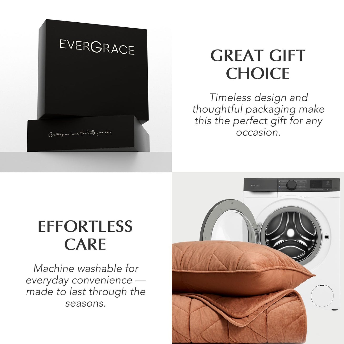 EVERGRACE 3 Pieces Luxurious Velvet King Quilts, Ultra Soft Lightweight Velvet Comforter Set, Matelasse Oversized Bedspread Coverlet for All Season with 2 Shams, Burnt Orange, 108"x96"