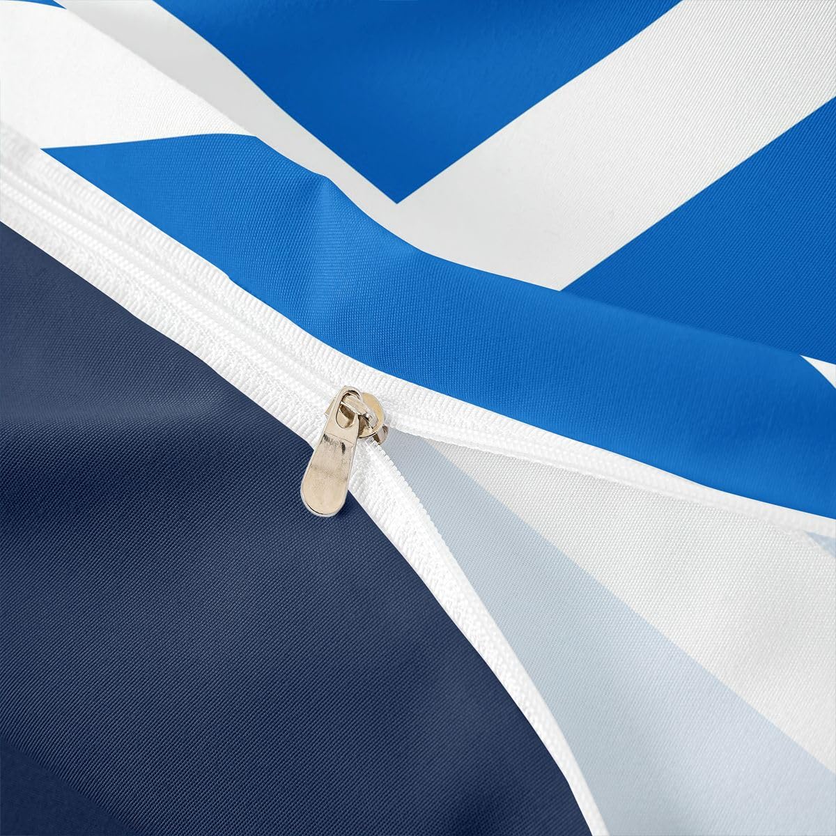 Feelyou Scotland Flag Duvet Cover Full Size Boys Girls Scottish Bedding Set Breathable Soft World Countries Comforter Cover 3Pcs Soccer Sports Game Bedroom Decor