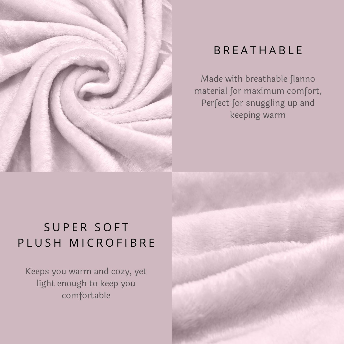 Throw Blanket for Couch - Lightweight Breathable Warm Cozy Soft Blanket for Sofa - Cradel Pink - 50x60 Inches