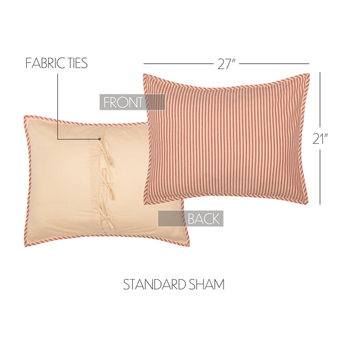 VHC Brands Sawyer Mill Red 5 Piece Queen Quilt Set (1 Queen Quilt, 2 Standard Shams, 2 Standard Pillowcase)
