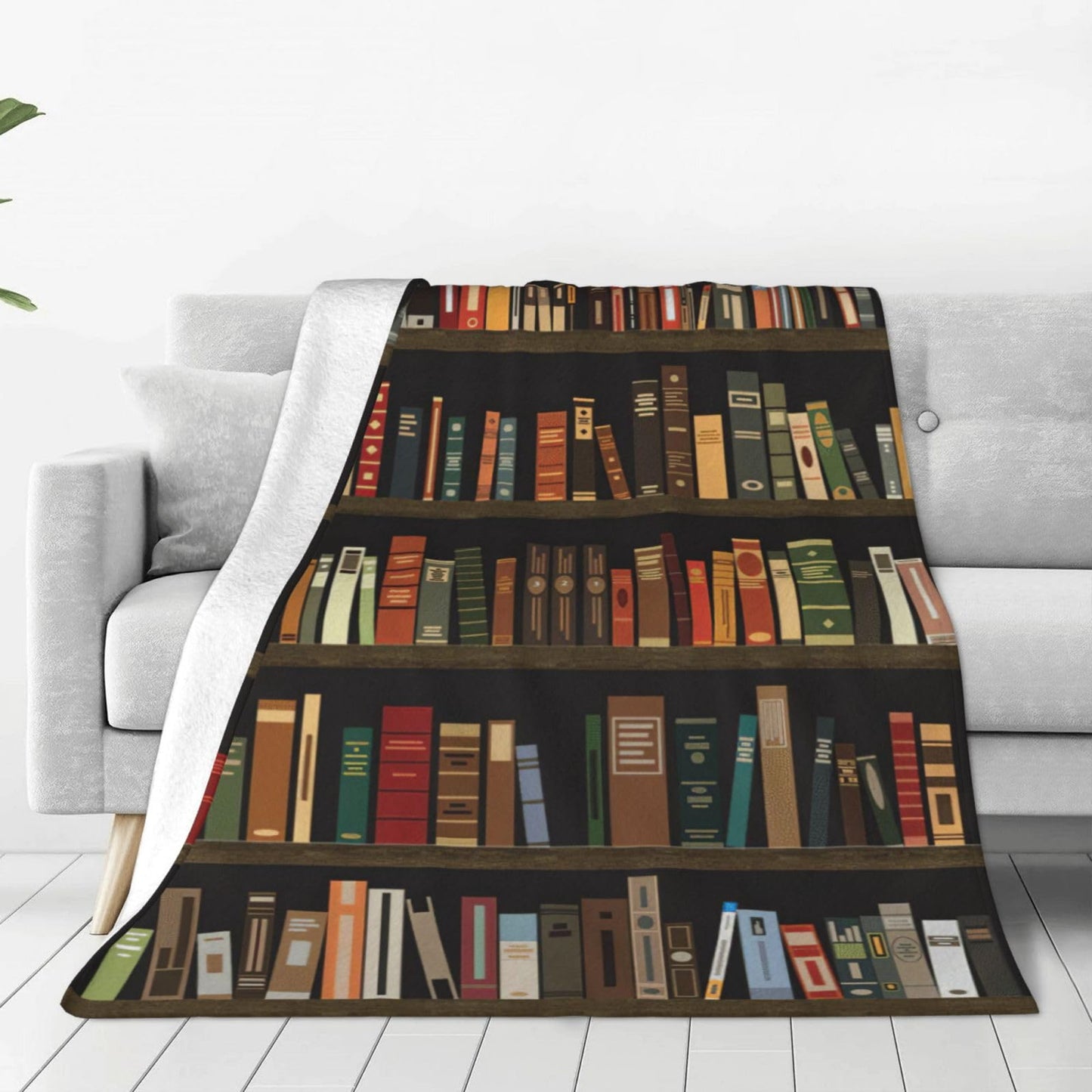 Book Blanket Book Decor Inspirational Throw Blanket Gifts for Girls Boys Book Lover Winter Couch Bedding Super Warm Soft Plush Lightweight Fleece Flannel Bed Blanket for Kids Adults Men Women 50"X40"