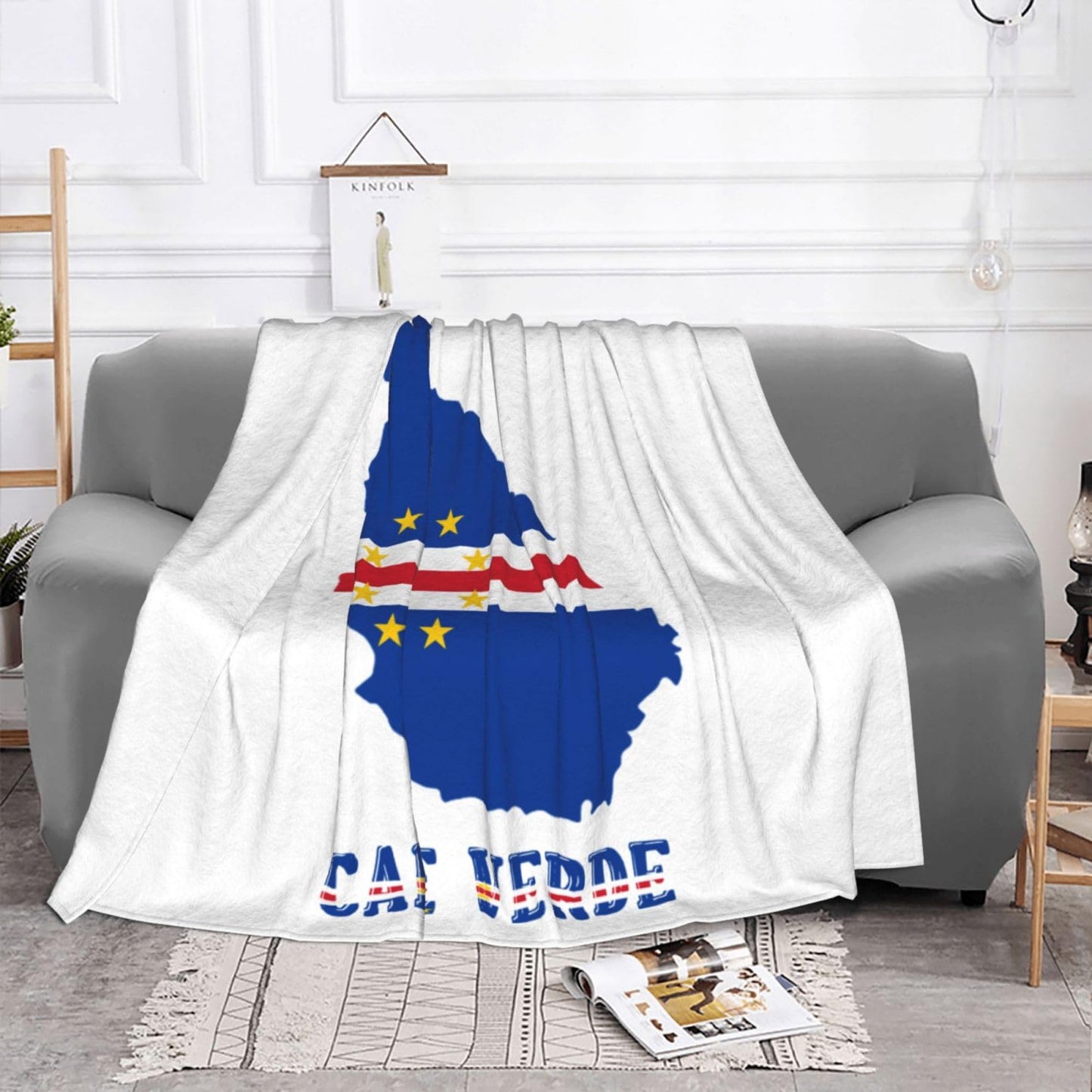 Cape Verde Throw Blanket for Bed and Couch Warm Winter Style - Lightweight Cozy Blanket for All Seasons