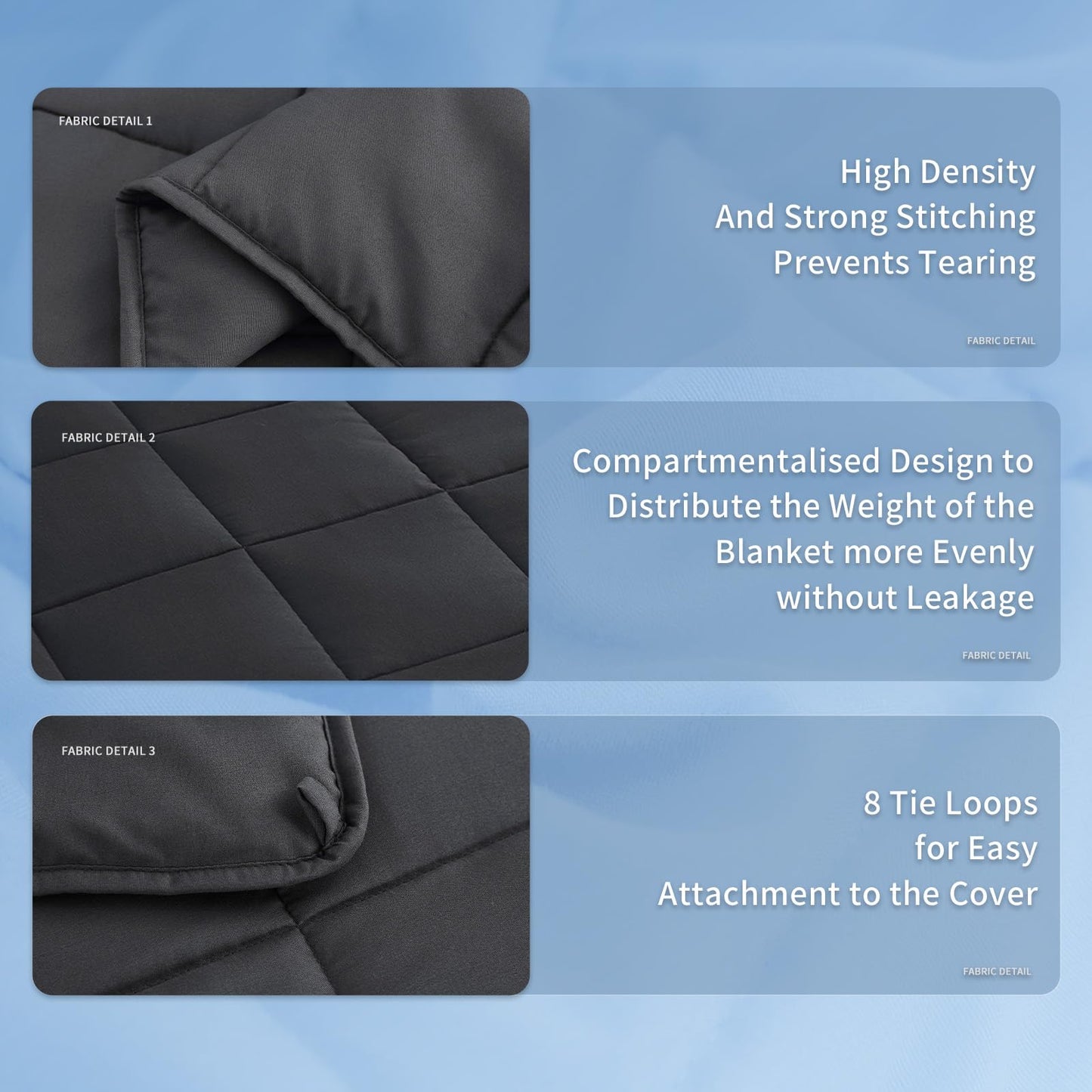Topcee Weighted Blanket (20lbs 60"x80" Queen Size) for Adult All-Season Summer Fall Winter Cooling Breathable Heavy Microfiber Material with Glass Beads Big Blanket Soft Thick Comfort
