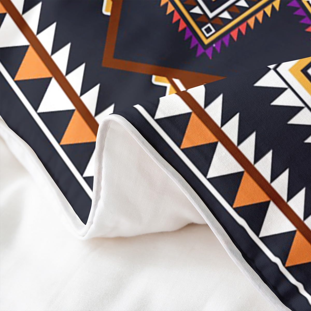 jejeloiu Boys Girls Aztec Bedding Set Queen Size, Boho Comforter Cover Bohemian Exotic Duvet Cover 100% Cotton Kids Mandala Teens Bedroom Decor Bed Set（No Comforter）