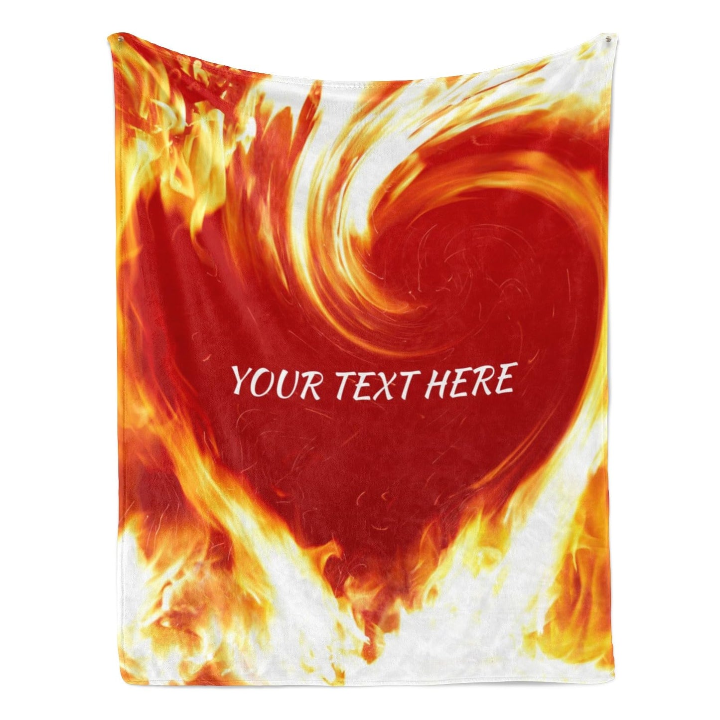 Heart Blankets, Personalized Throw Blanket for Couch Sofa Bed, Soft Warm Fuzzy Cozy, 30 x 40 Inches