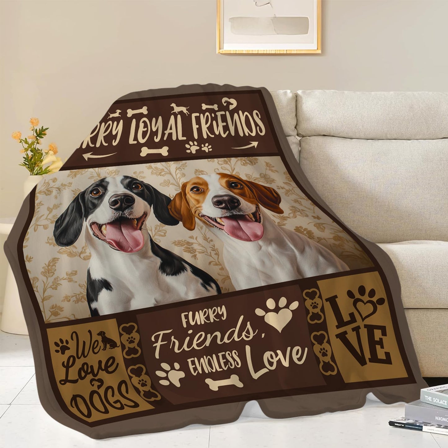 Beagle Blanket, Dog Throw Blanket, Beagles Gifts, Dogs Blankets, Beagle Stuff Fleece Flannel Plush for Women Men Boys Girls Lovers Adults Soft Bedding for Sofa Bed Office Home Decor 40"X50"