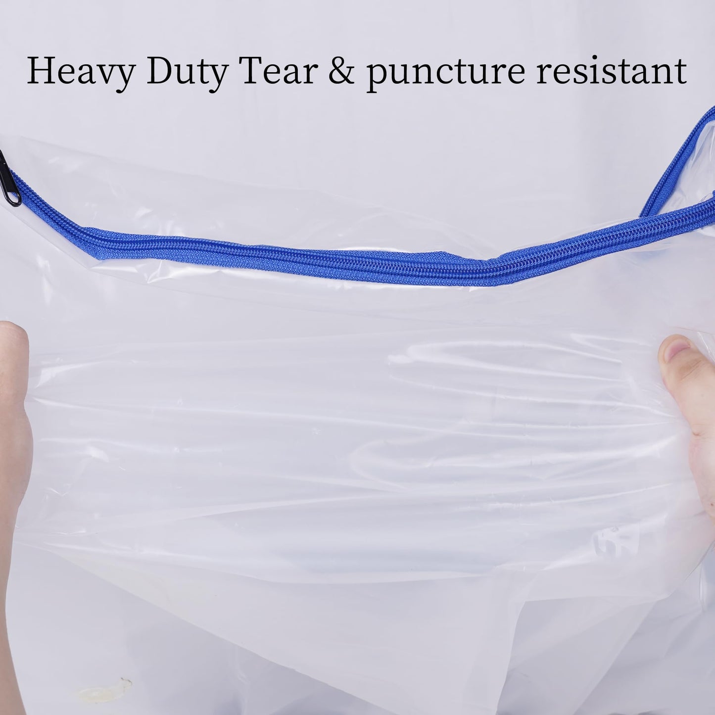JUNESHE 3 Mil Queen Size Mattress Bag with Zipper for Storage Moving,Plastic Waterproof Mattress Protector Cover Moving Supplies