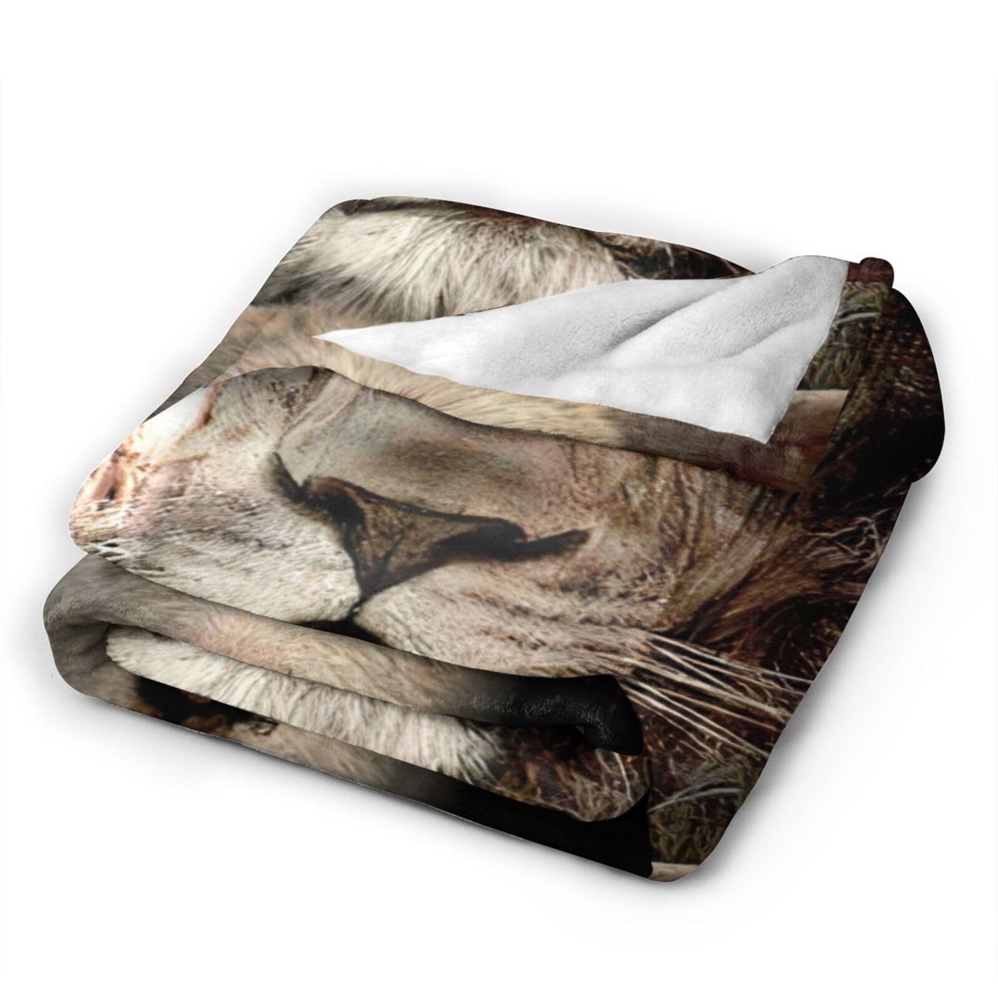 Tijuboni Jesus Lion Lamb Throw Blanket Christian Religious Gifts for Women Men Girls Boys Kids Adults Soft Flannel Fleece Blanket for Couch Sofa Bed Home Decor 40"x50"