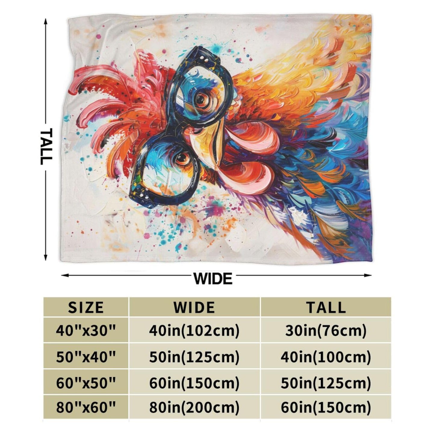 Chicken Blanket Rooster Throw Blanket Soft Warm Cozy Fuzzy Plush Roosters Throw Blanket Gifts for Girls Women Chicken Lightweight Fleece Flannel Gift Blankets for Kids Adults 40"X50"