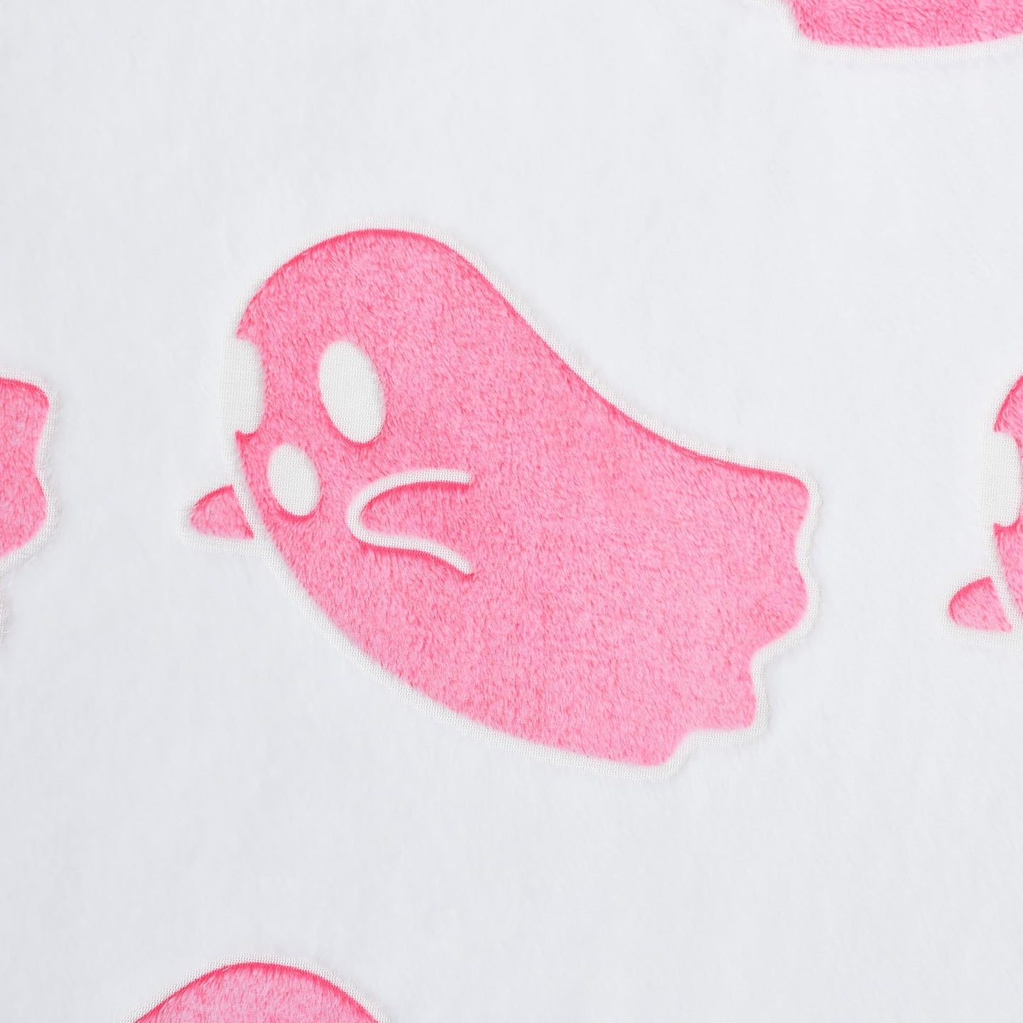 Ghost Throw Blanket Glow in The Dark Blanket Flannel Soft Cute Decor Room for Girl Women Friends for Sofa Couch Bed(White, 40"x50")