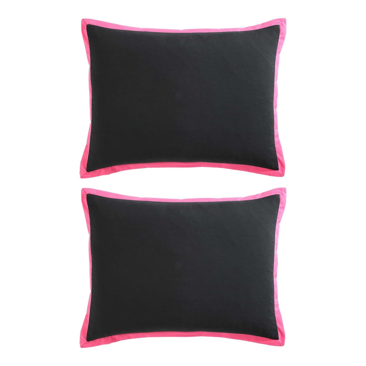 Betsey Johnson - Queen Comforter Set with Shams & Bonus Plush Throw Blanket, Soft & Lightweight Bedding, Dorm Room Essentials, Signature Hotel Solid Black