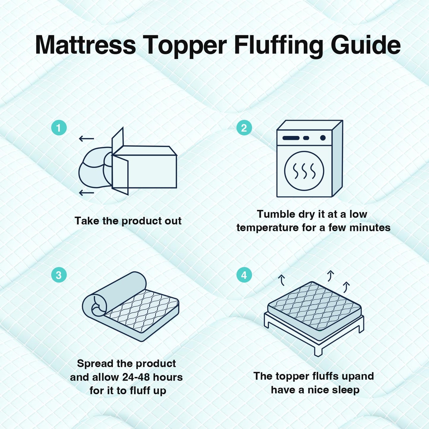 Novilla Cooling Mattress Topper Queen Size, Cooling Factors Infused Mattress Pad for Hot Sleepers, Breathable Mattress Cover with Deep Pocket, Soft Down Alternative Bed Topper for Back Pain Relief