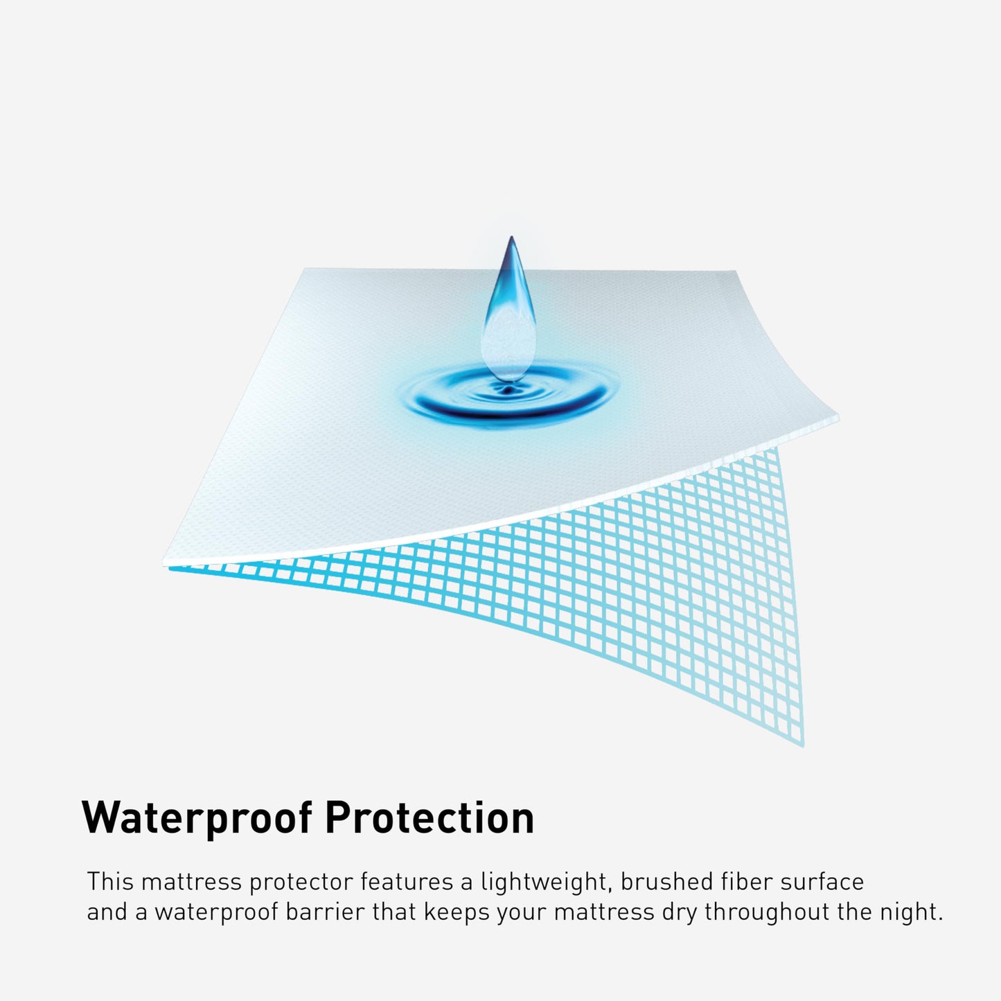 Bedgear Basic Mattress Protector –Waterproof Mattress Cover for College Dorm Beds - Lightweight, Breathable & Noiseless Mattress Pad - Machine Washable Bed Protector for Stain Protection - Cal King