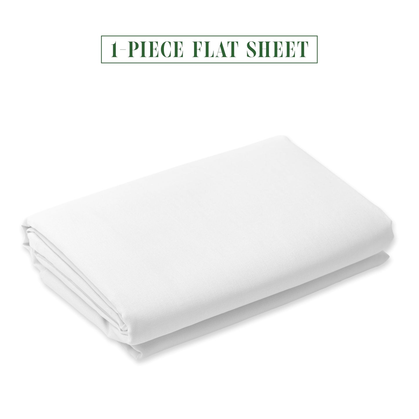 Luxury Flat Sheet on Amazon Elegant Comfort Wrinkle-Free 1500 Premier Hotel Quality 1-Piece Flat Sheet, King Size, White
