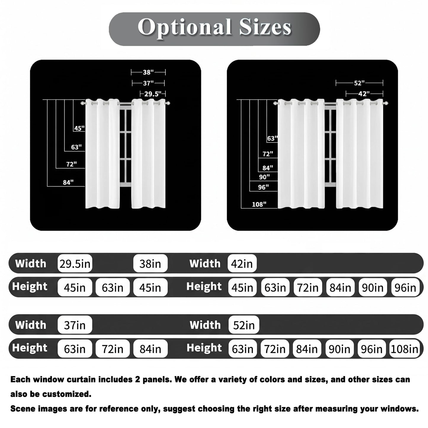 Dreamy Crescent Moon Clouds Blackout Curtains, Fantasy Starry Night Sky Room Darkening Window Drapes for Bedroom Living Room, Thermal Insulated Grommet Top Window Treatments, 2 Panels, 37" W x 63" L