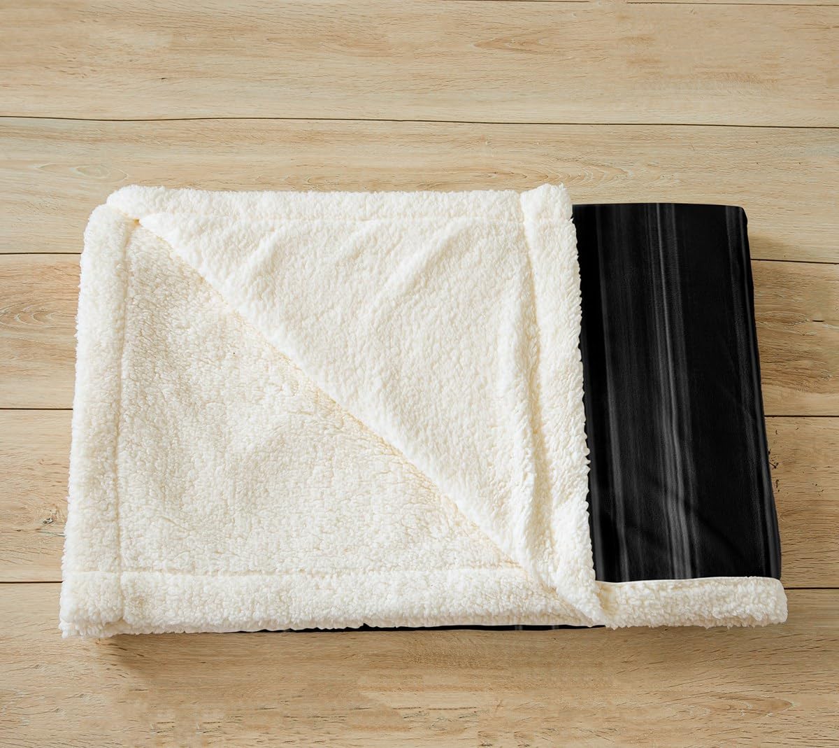 Feelyou Abstract Ombre Fleece Throw Blanket Throw 50"x60" Kids Gray and Black Musical Plush Blanket for Bed Sofa Couch Boys Girls Teens Music Themed Sherpa Blanket Geometric Striped Fuzzy Blanket