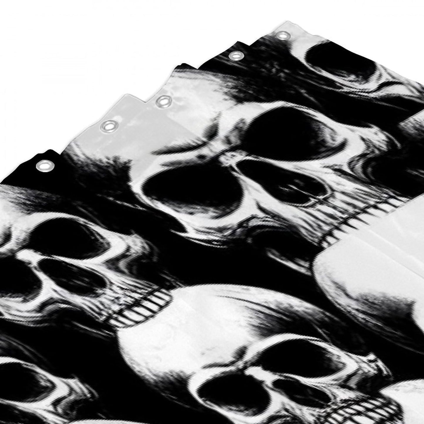 Meaudiwes Washable Shower Curtain Sets with 12 Shower Curtain Hooks, Cool Funny Goth Skulls Farmhouse Bathroom Shower Curtain 72"x 70"