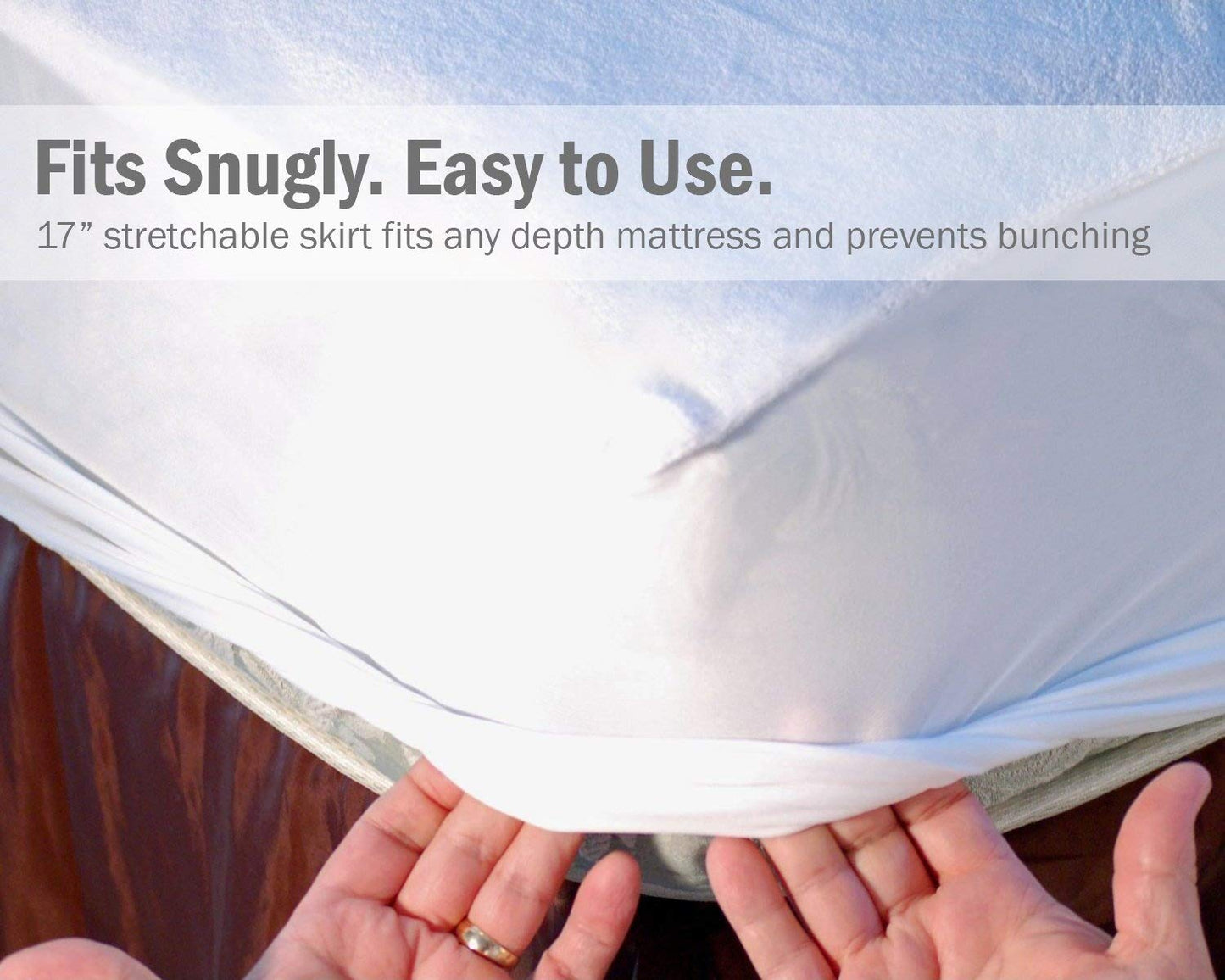 Waterproof Mattress Cover (Twin XL), Perfect Hospital Bed Protector, 4 Layer Protection, Super Soft, Fitted, Machine Washable, Vinyl Free, 39"x80"