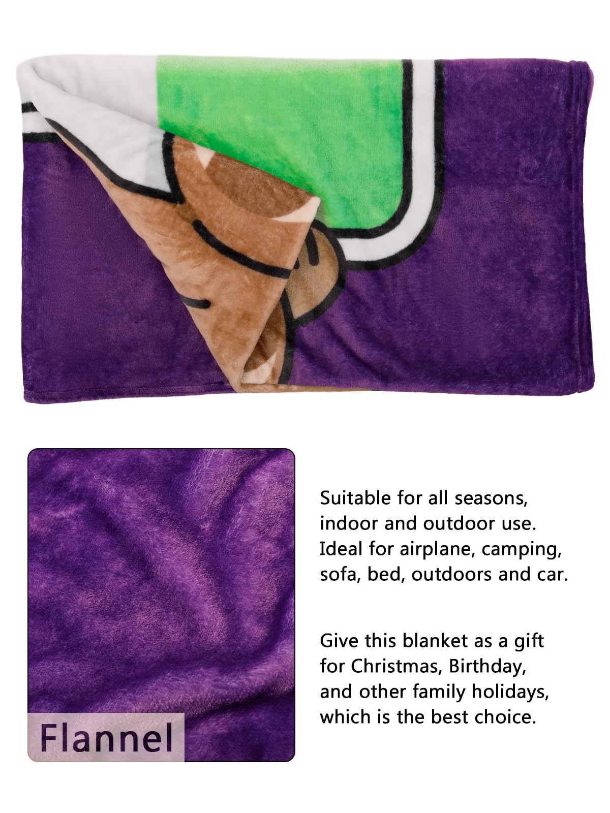 Gift for Mom from Daughter Son, 60"x50" Funny Blanket Gift, Birthday Gifts for Mom, Soft Cozy Sleeping Sloth Throw Blanket I Love You Mother Gifts