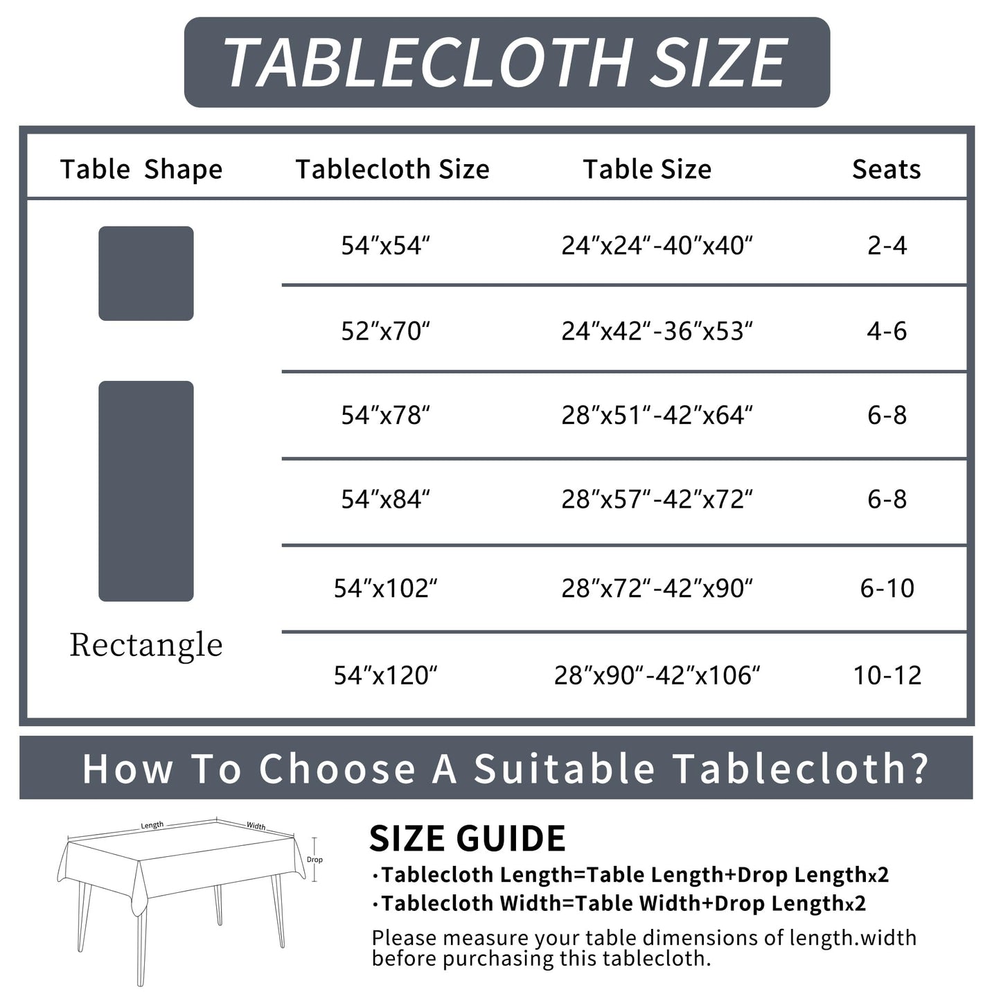 HOMOHEINI Rectangle Table Cloth,100% Waterproof Tablecloth Oil Proof Spill Proof Vinyl Table Cloth, Wipe Clean Plastic Table Cover for Dining, Camping, Indoor and Outdoor 52" x 70",Leaves
